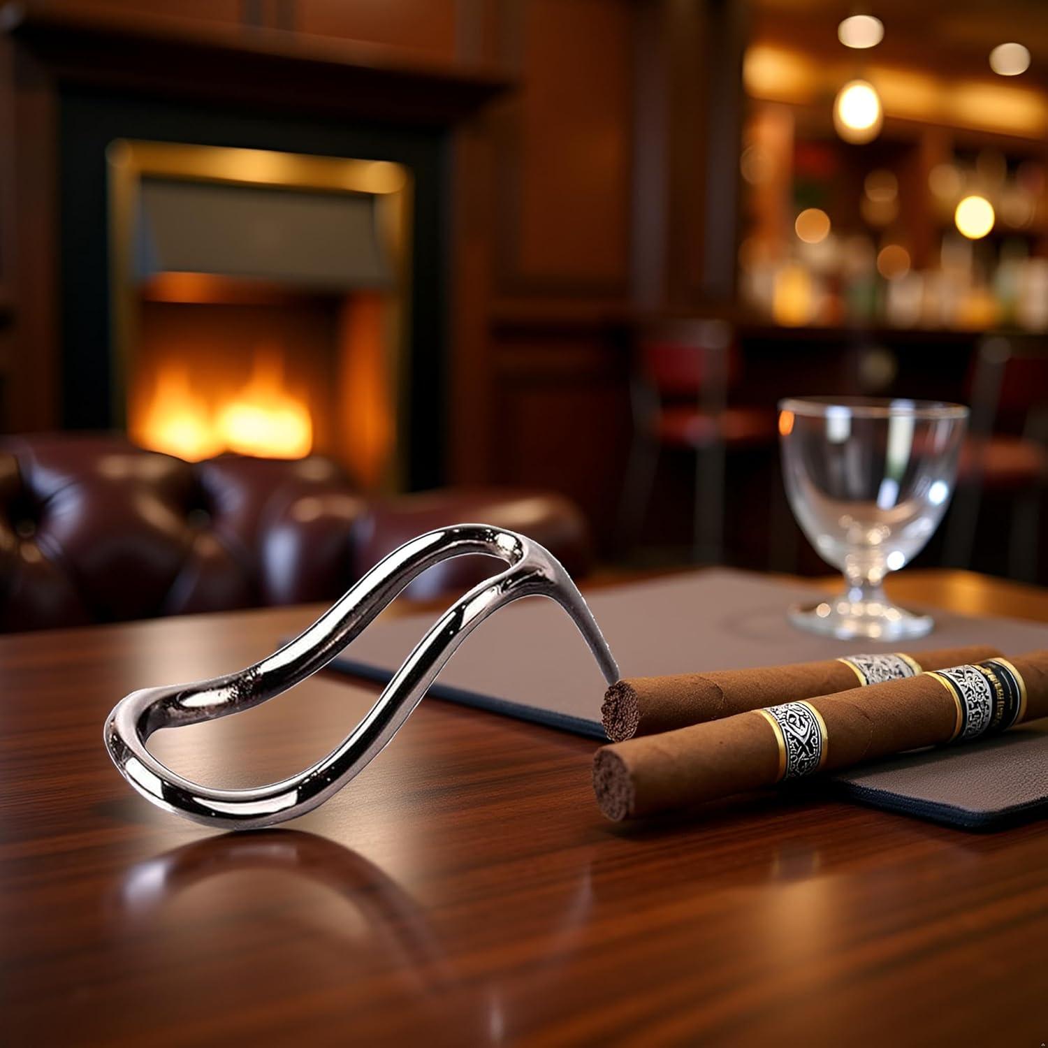 Soporte de Cigarros y Pipas de Acero Inoxidable GANPUB Negro