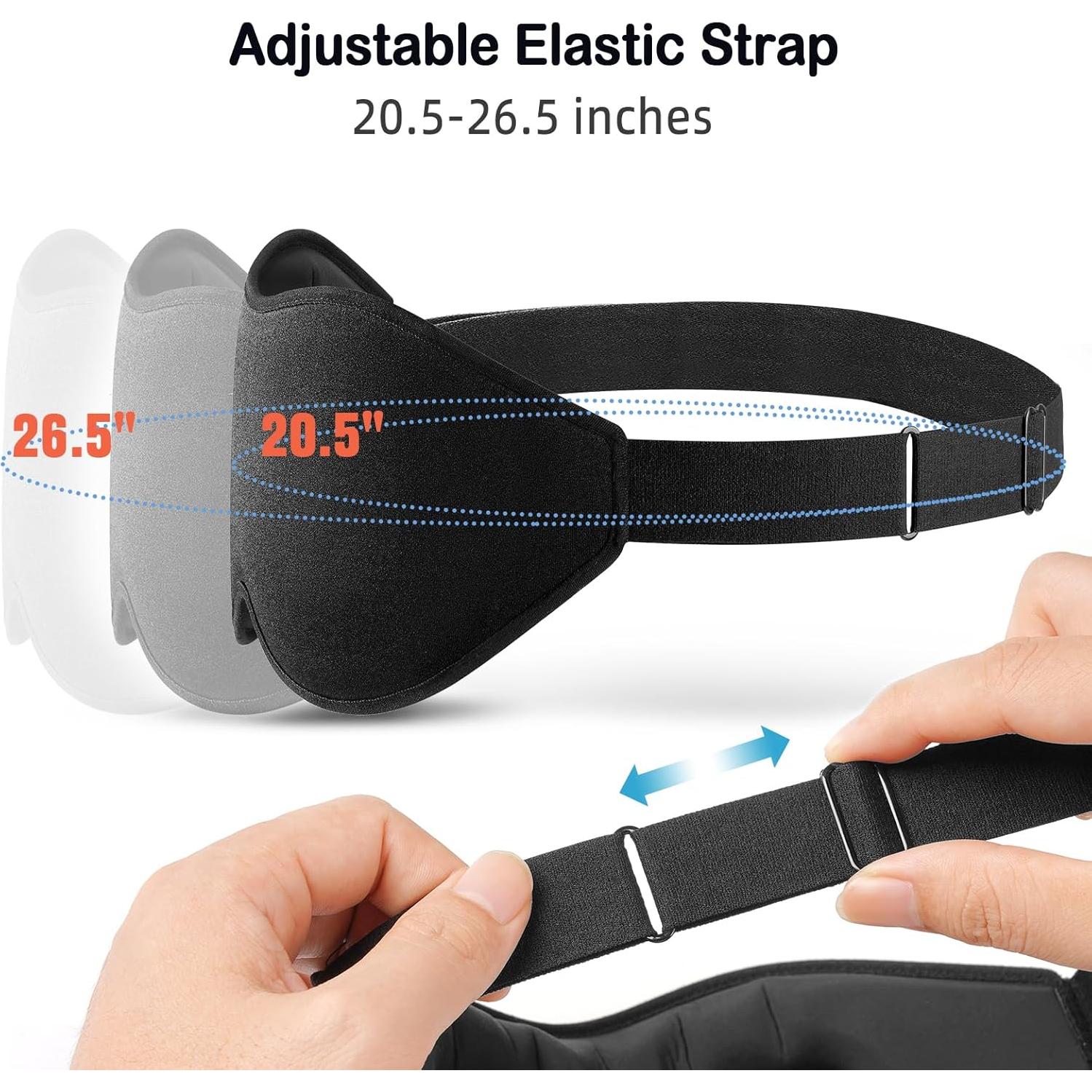 Mascarilla de Sueño LitBear 3D Ajustable Bloqueo Luz