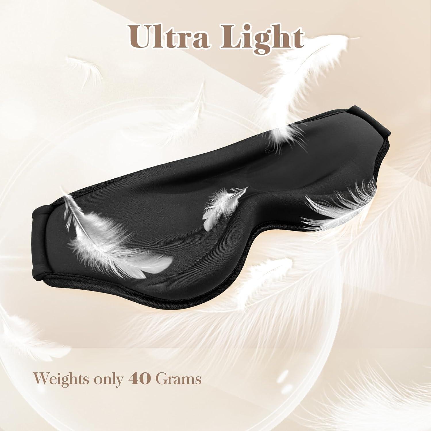 Máscara de Ojos 3D Fygrip Negra Ultra Confort Ajustable