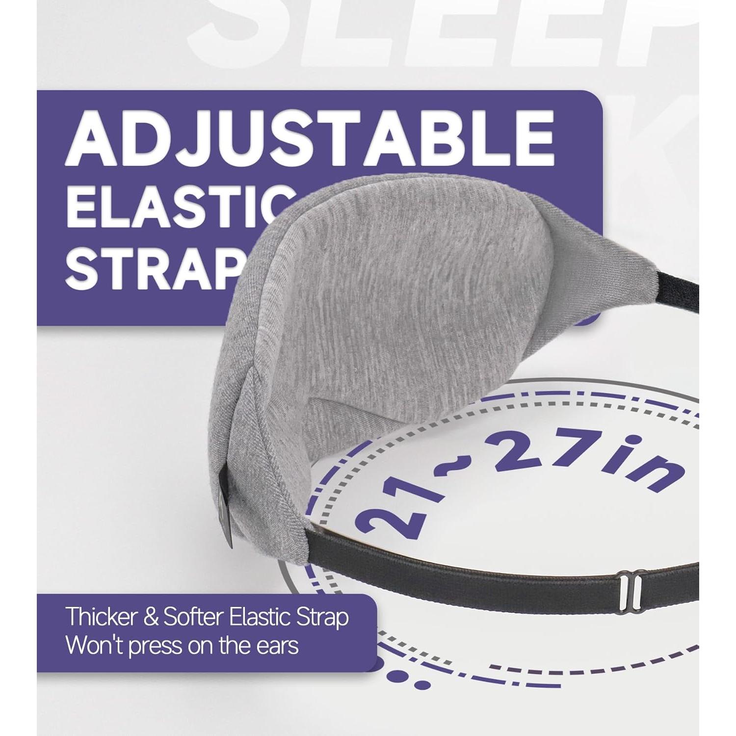 Máscara de Sueño Mavogel Gris - Suave y Ergonómica