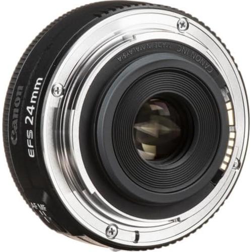 Lente Canon EF-S 24mm f/2.8 STM Compacto + Bolsa + Tarjeta 64GB