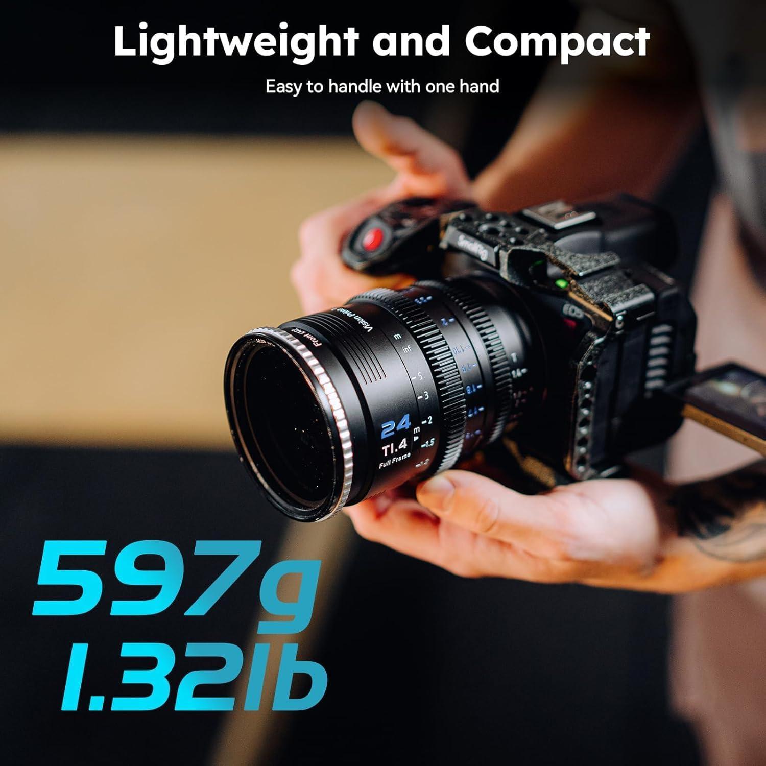 Lente Cine SIRUI VP-1 24mm T1.4 Full Frame Montura E