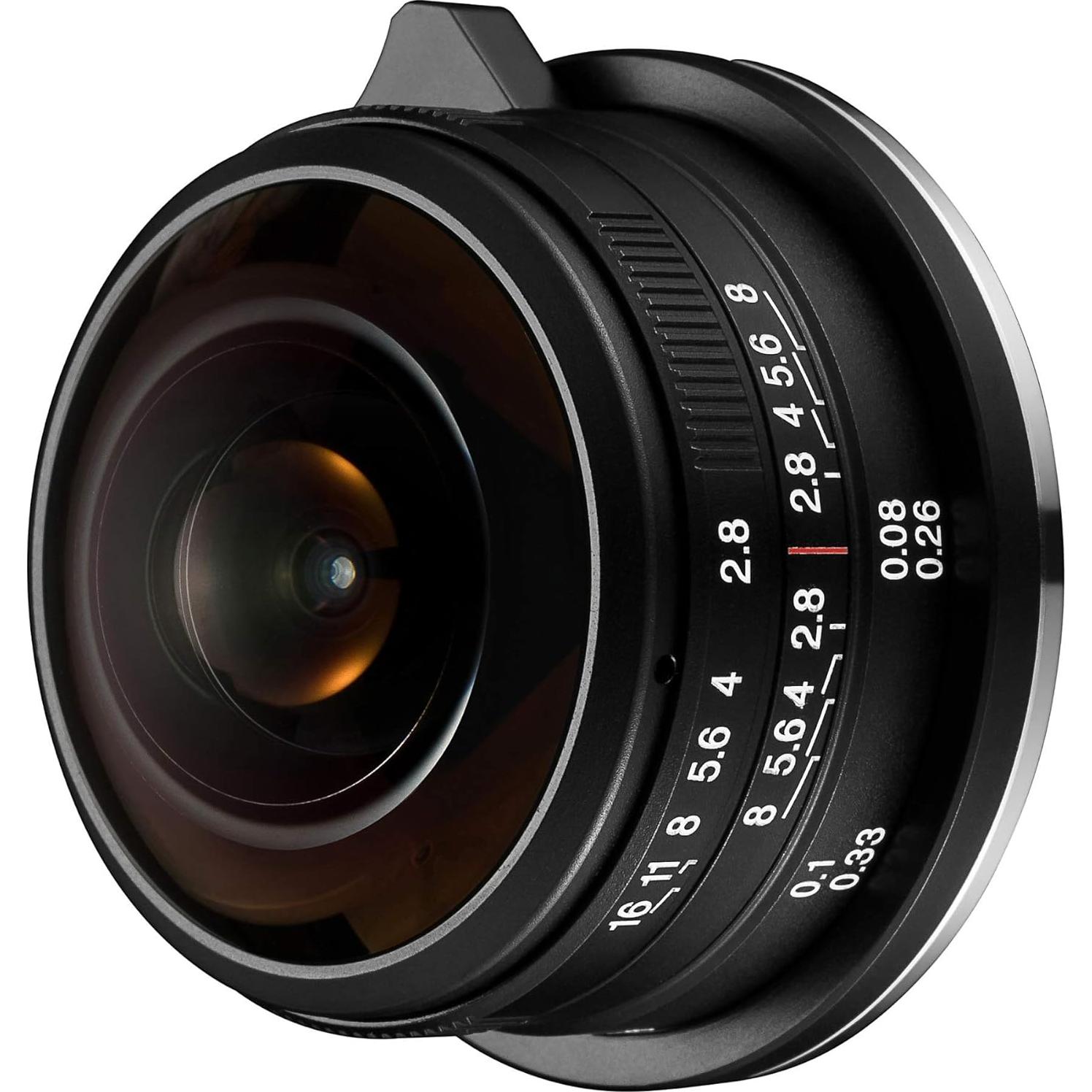 Lente Ojo de Pez Circular Laowa 4mm f/2.8 para Micro Cuatro Tercios