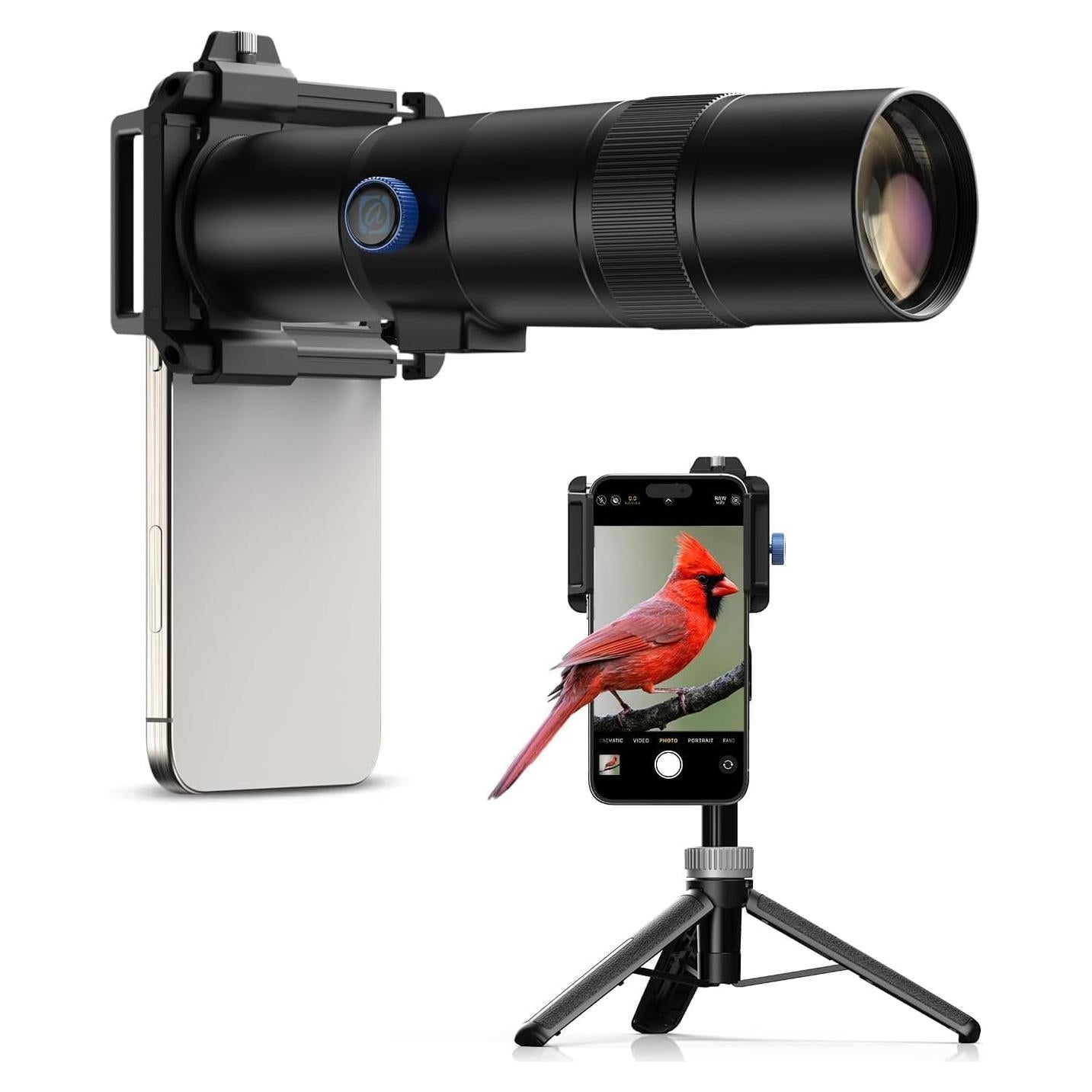 Lente Telefoto 30X MIAO LAB con Trípode y Clip Universal