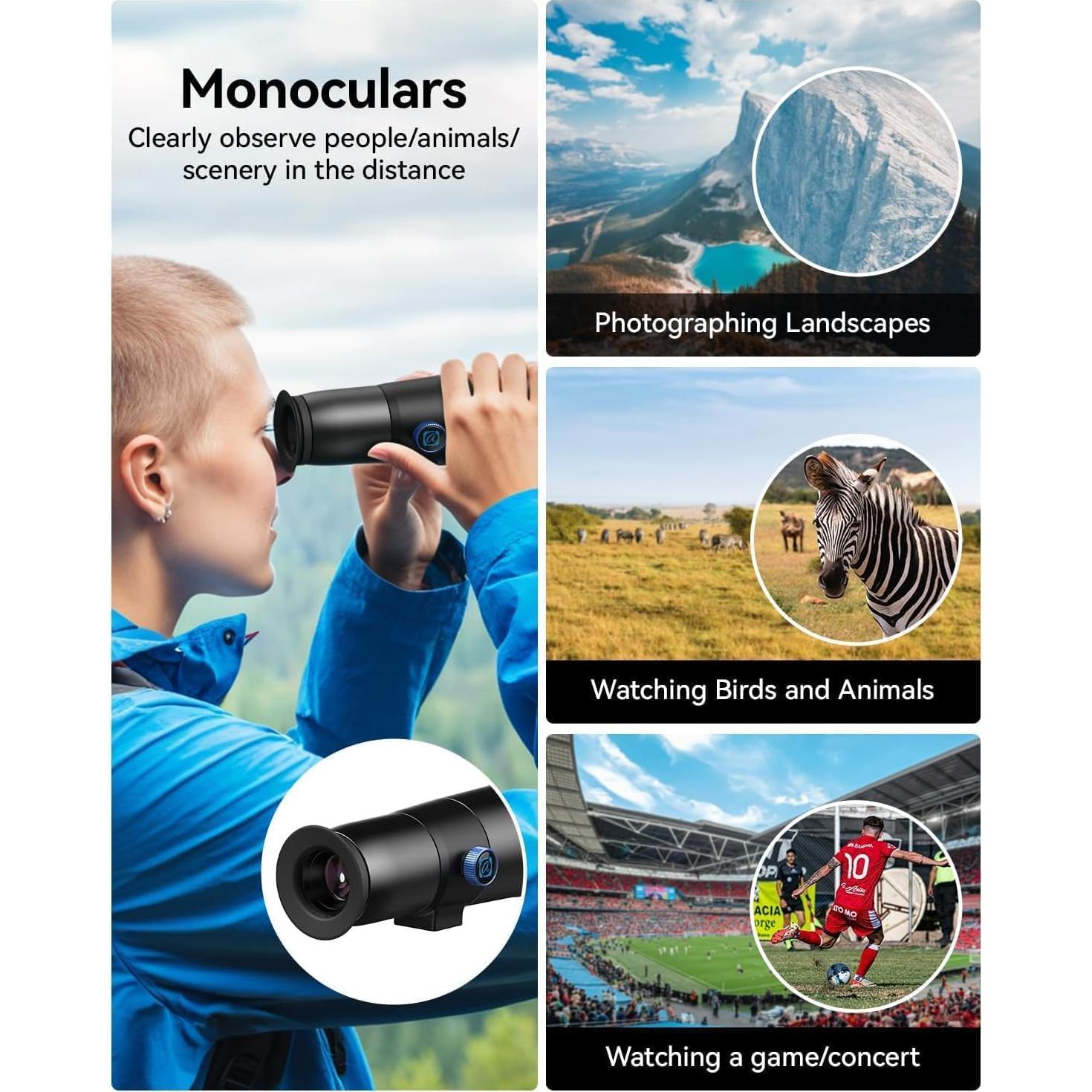 Lente Telefoto 30X MIAO LAB con Trípode y Clip Universal