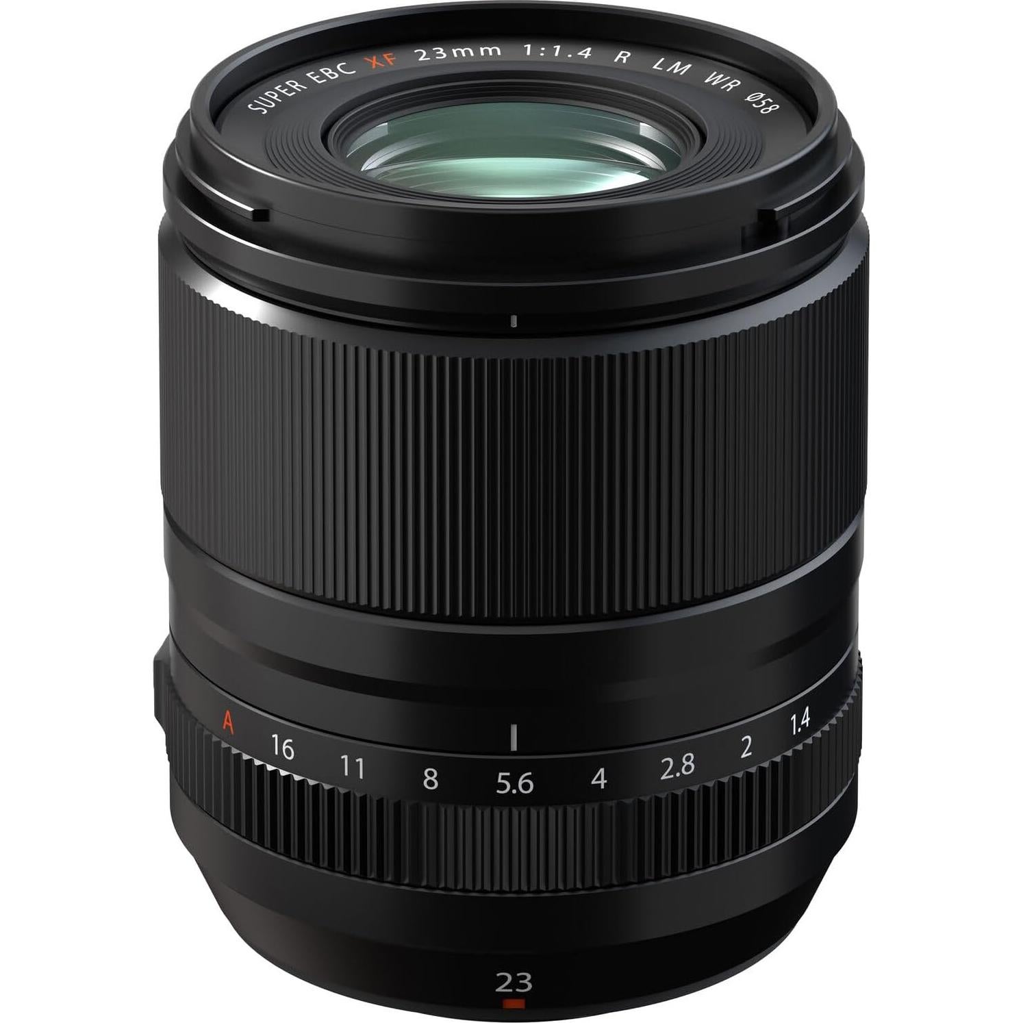 Lente FUJIFILM XF 23mm f/1.4 R LM WR con Accesorios