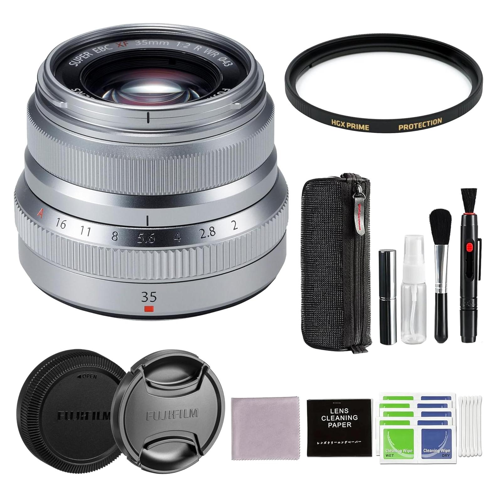 Lente Fujifilm XF 35mm f/2 R WR Plata + Filtro 43mm