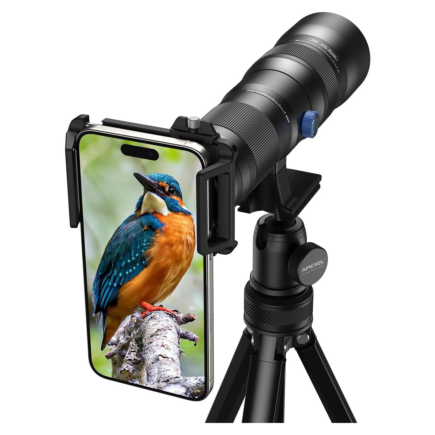 Lente Telefoto Zoom 20-60X Evil Eye para Smartphones HD