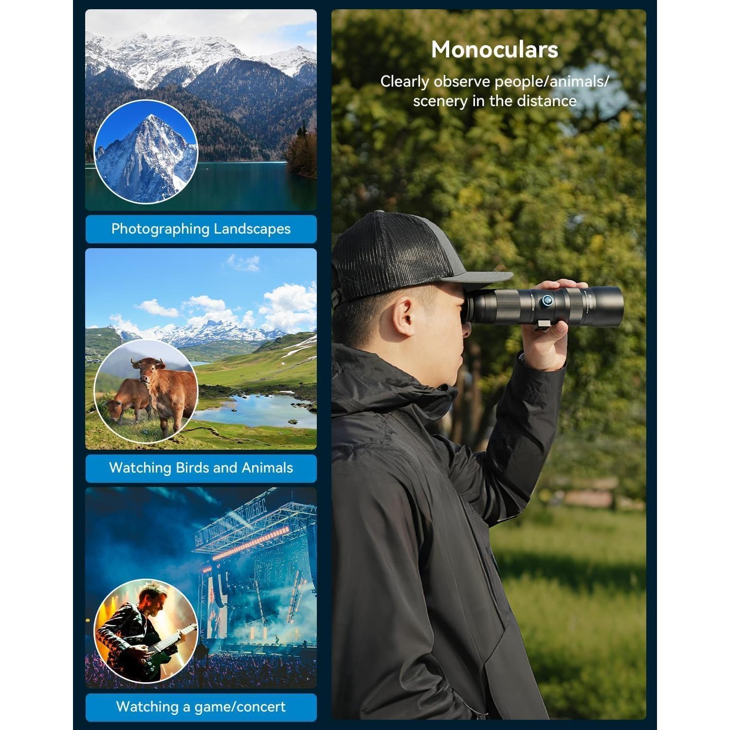 Lente Telefoto Zoom 20-60X Evil Eye para Smartphones HD