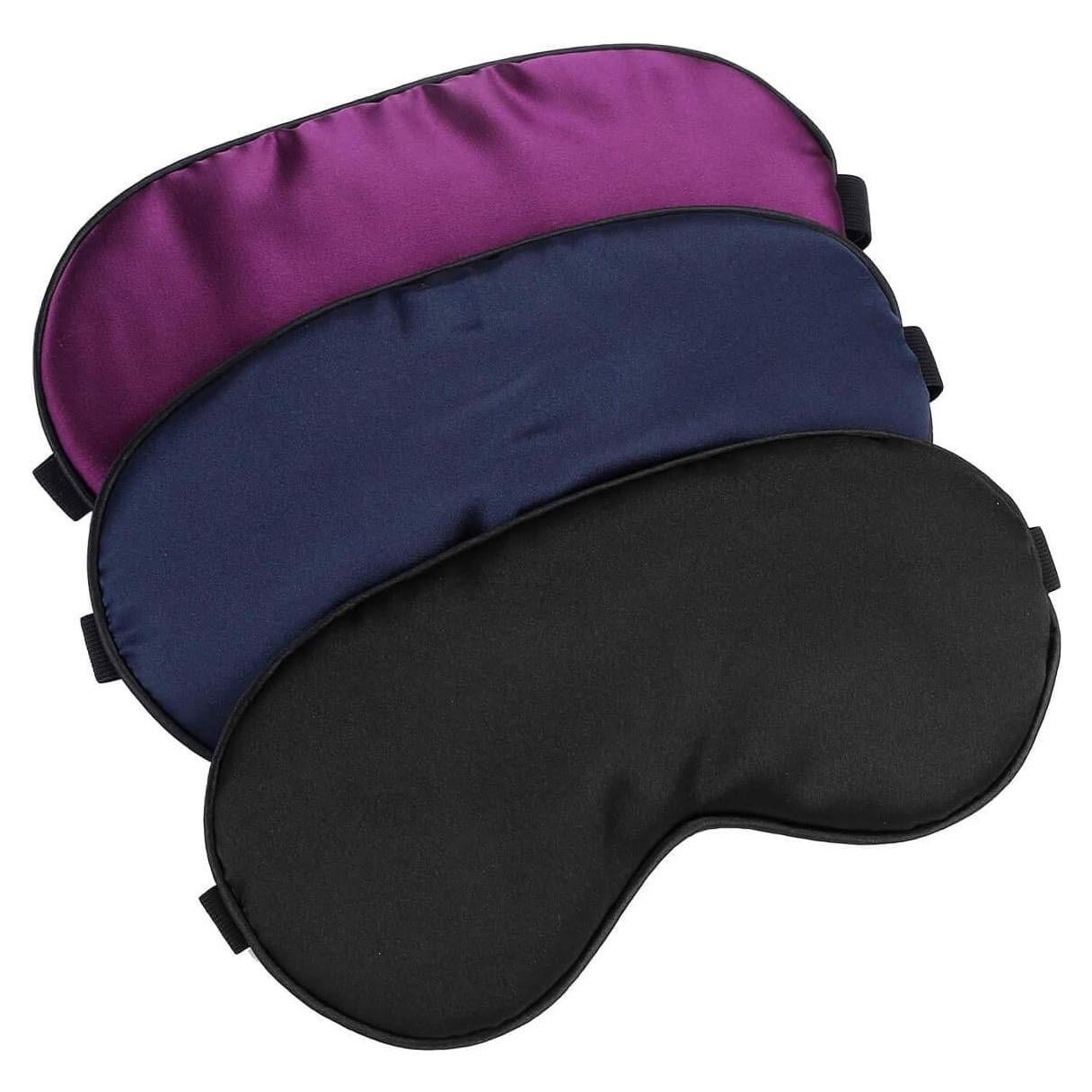 Máscara de Sueño de Seda Hochoek 3 Colores Ajustable