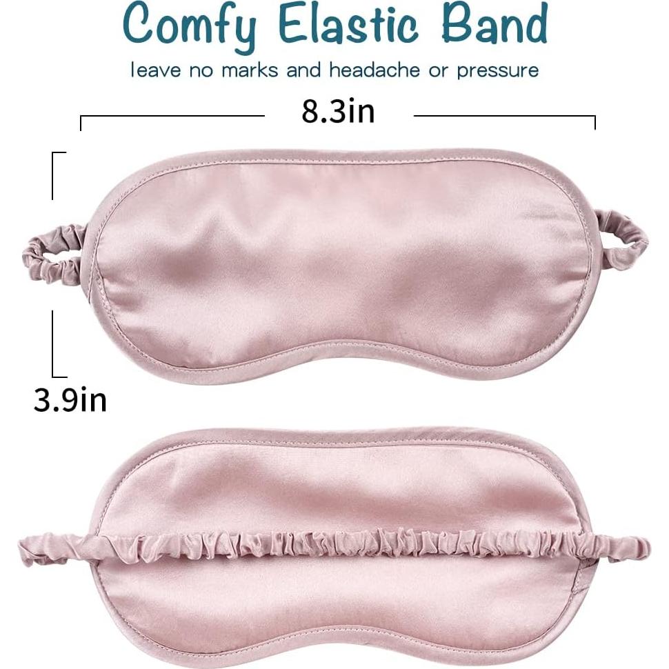 Máscara de Sueño LULUSILK de Seda de Morera Rosa