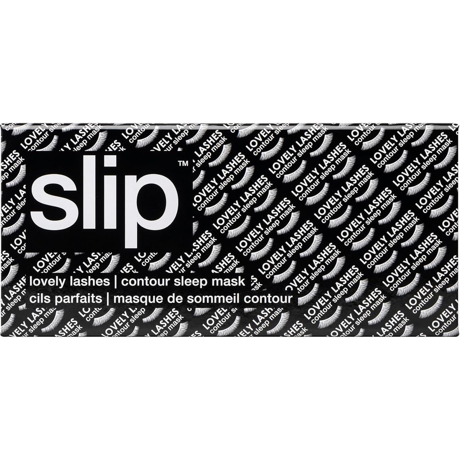 Máscara de Sueño Contorneada Slip | Seda Pura Negra