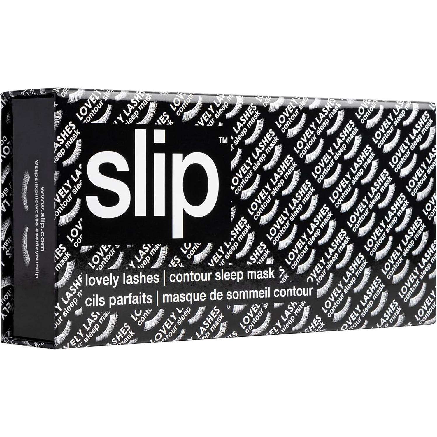 Máscara de Sueño Contorneada Slip | Seda Pura Negra