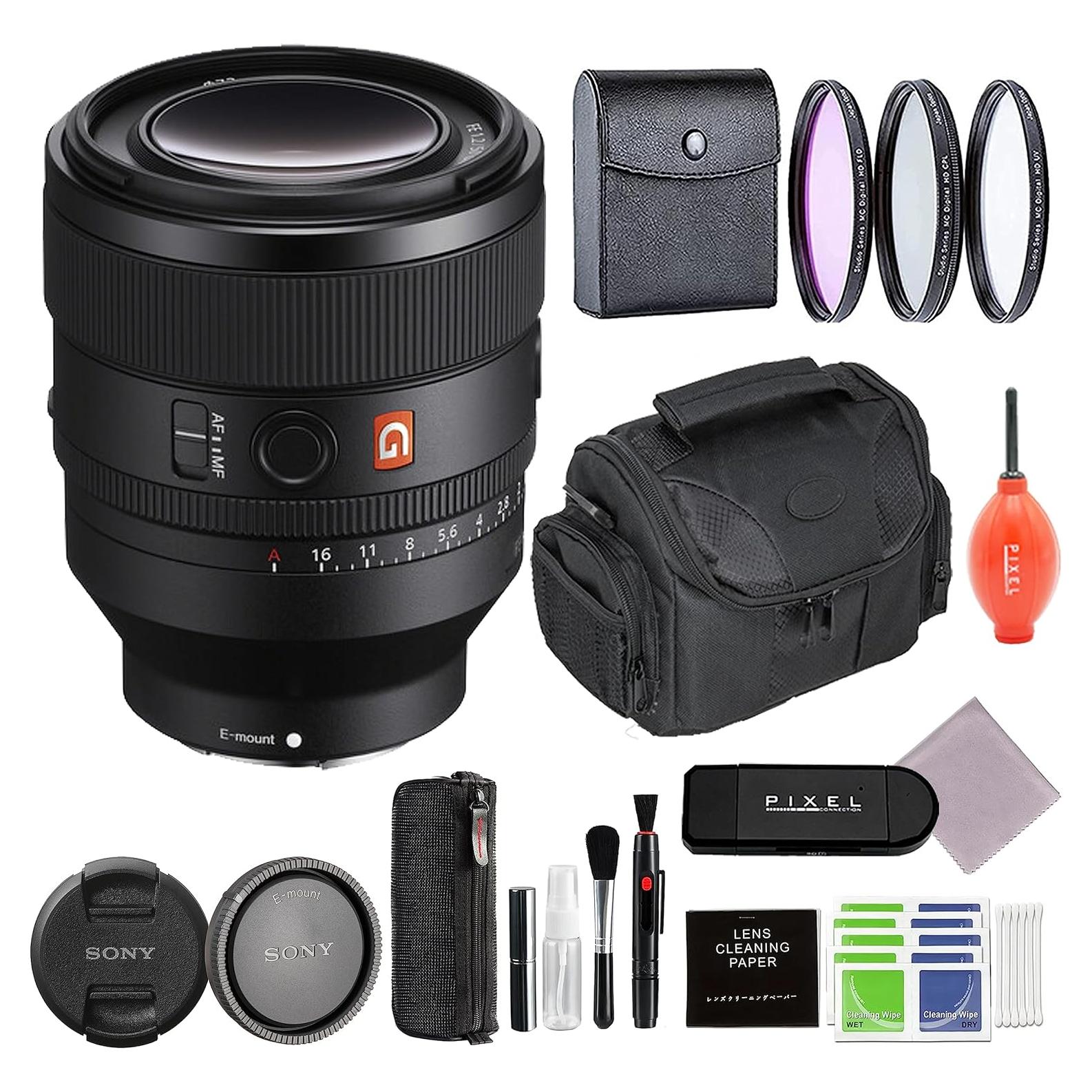 Lente Sony FE 50mm F1.2 GM con Kit de Filtros y Bolsa