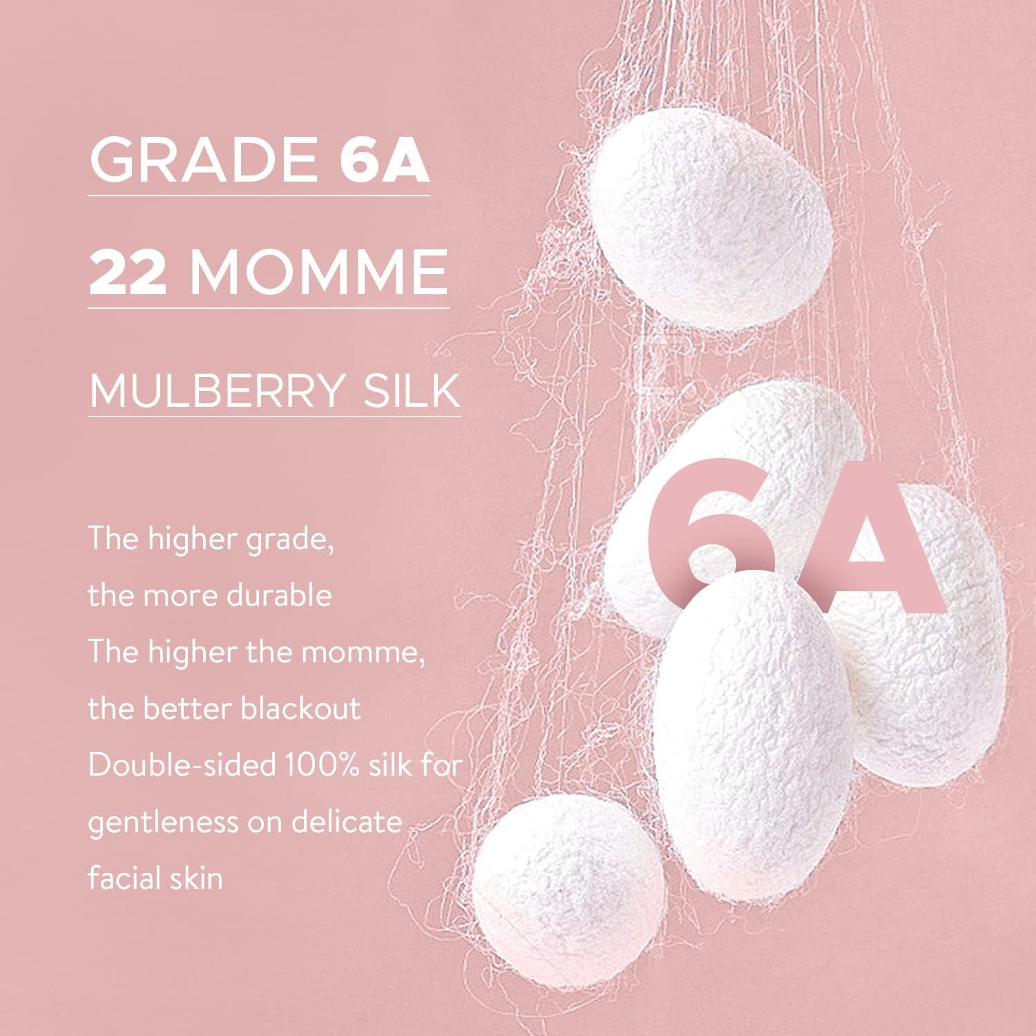 Mascarilla de Sueño LitBear 100% Seda Morera Rosa