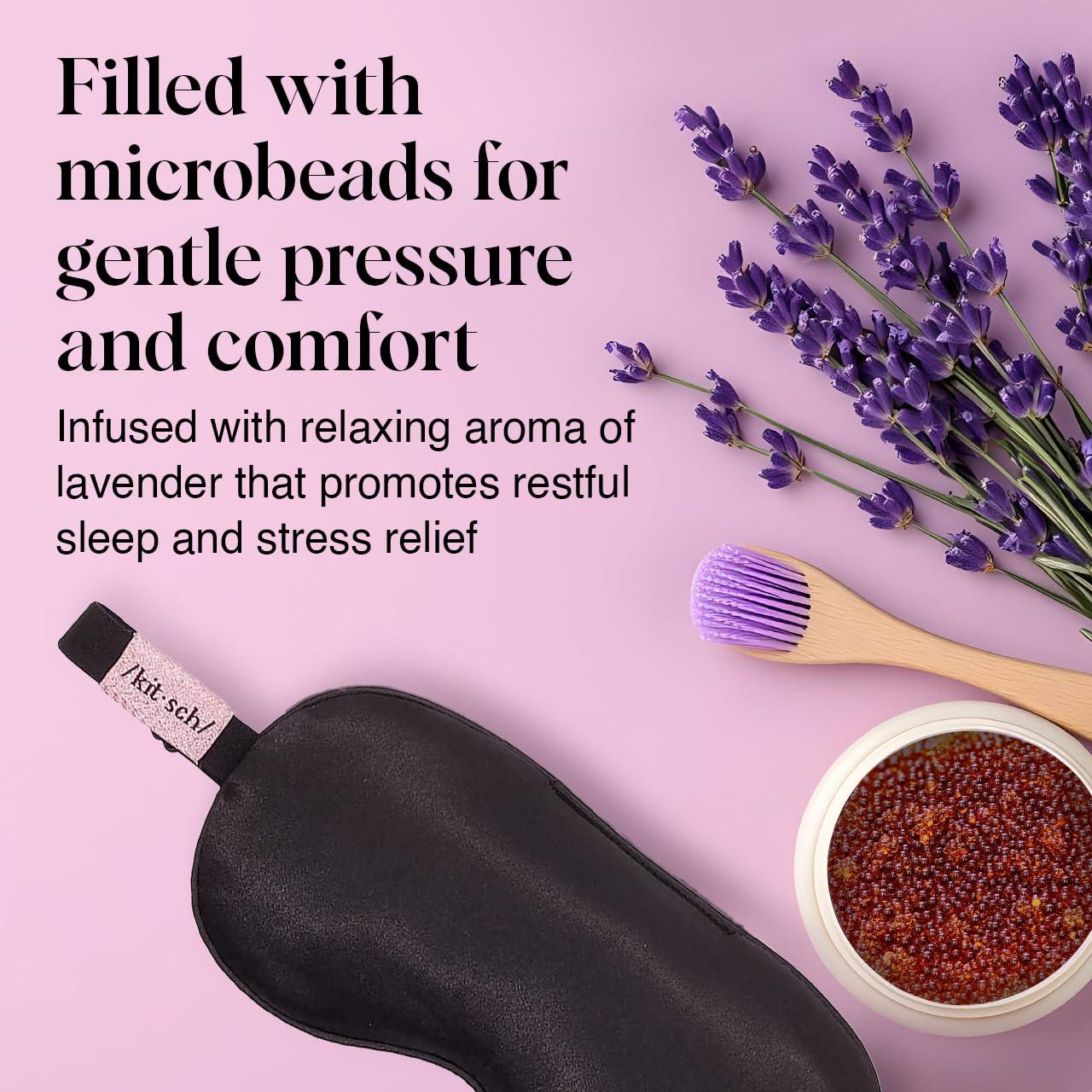 Máscara de Sueño de Satén Kitsch 116g - Bloqueo de Luz y Correa Ajustable