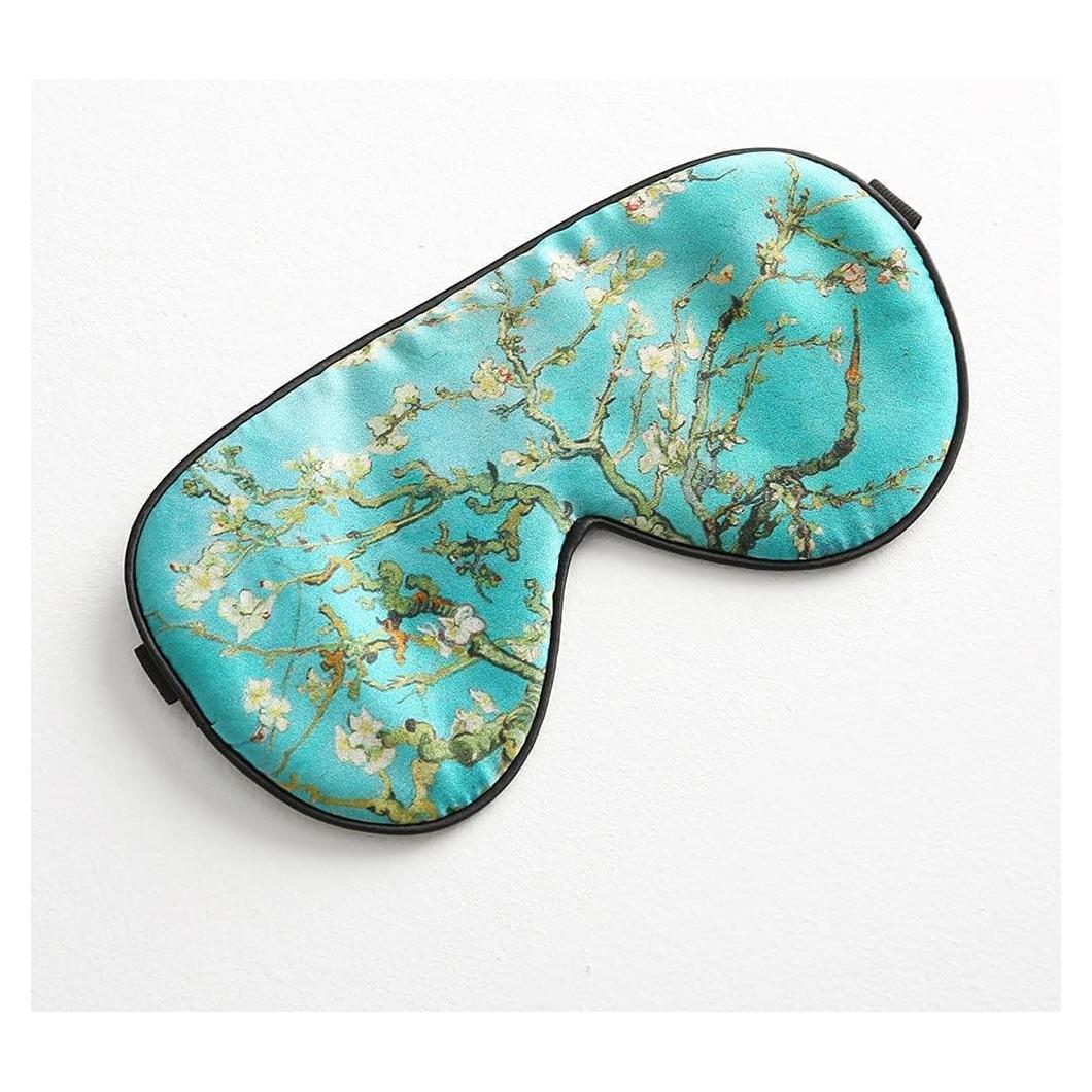 Máscara de Sueño de Seda Tim & Tina Verde Ajustable