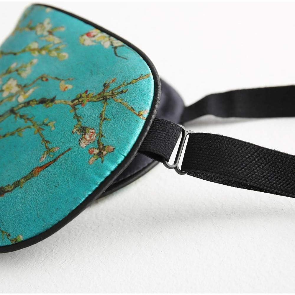 Máscara de Sueño de Seda Tim & Tina Verde Ajustable