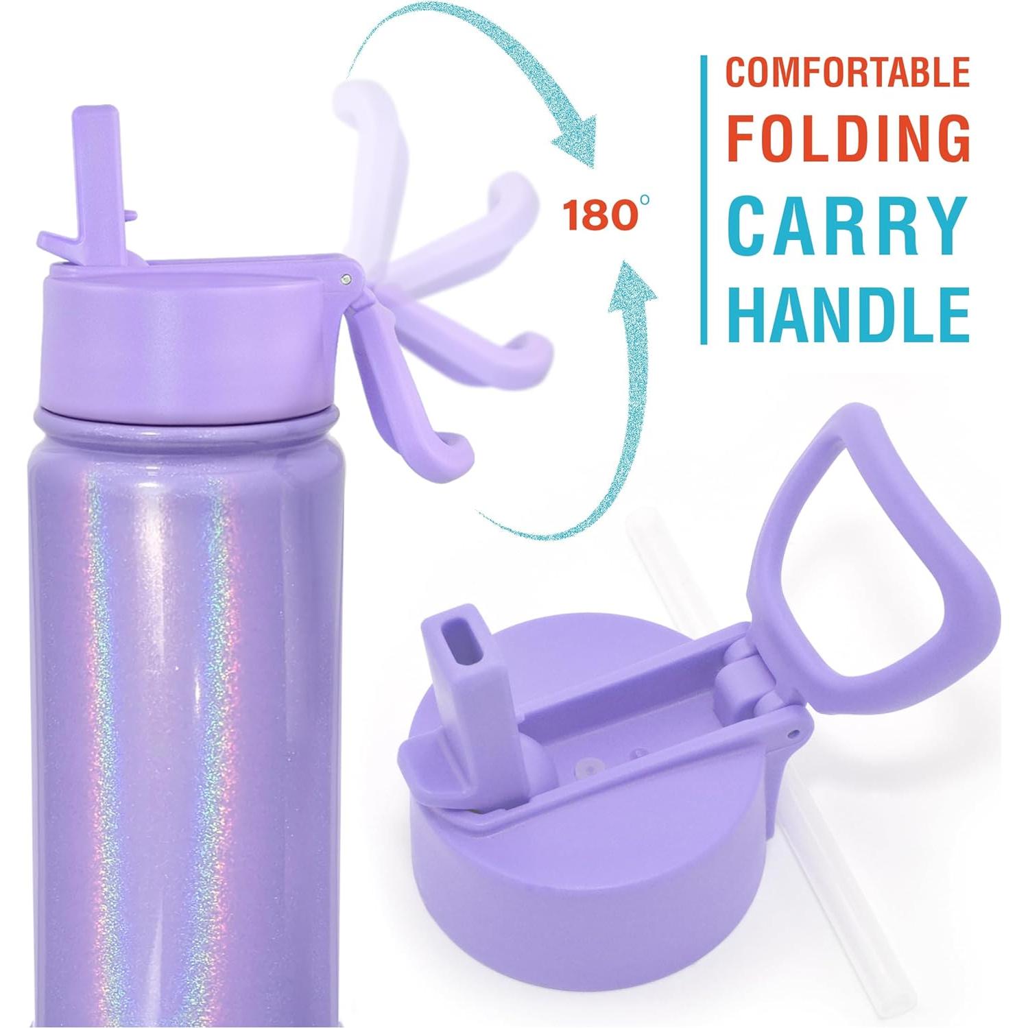 Botella de Agua Aislada CHILLOUT LIFE 500 ml Popote Purpura