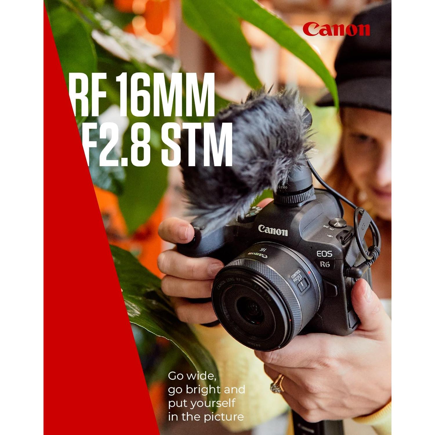 Lente Canon RF 16mm f2.8 STM Ultra Gran Angular