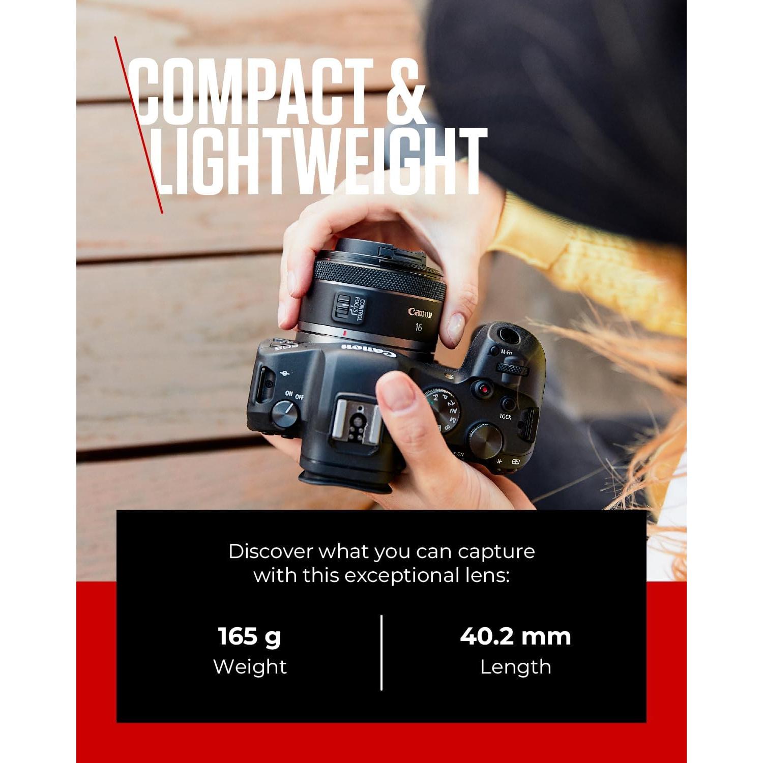 Lente Canon RF 16mm f2.8 STM Ultra Gran Angular