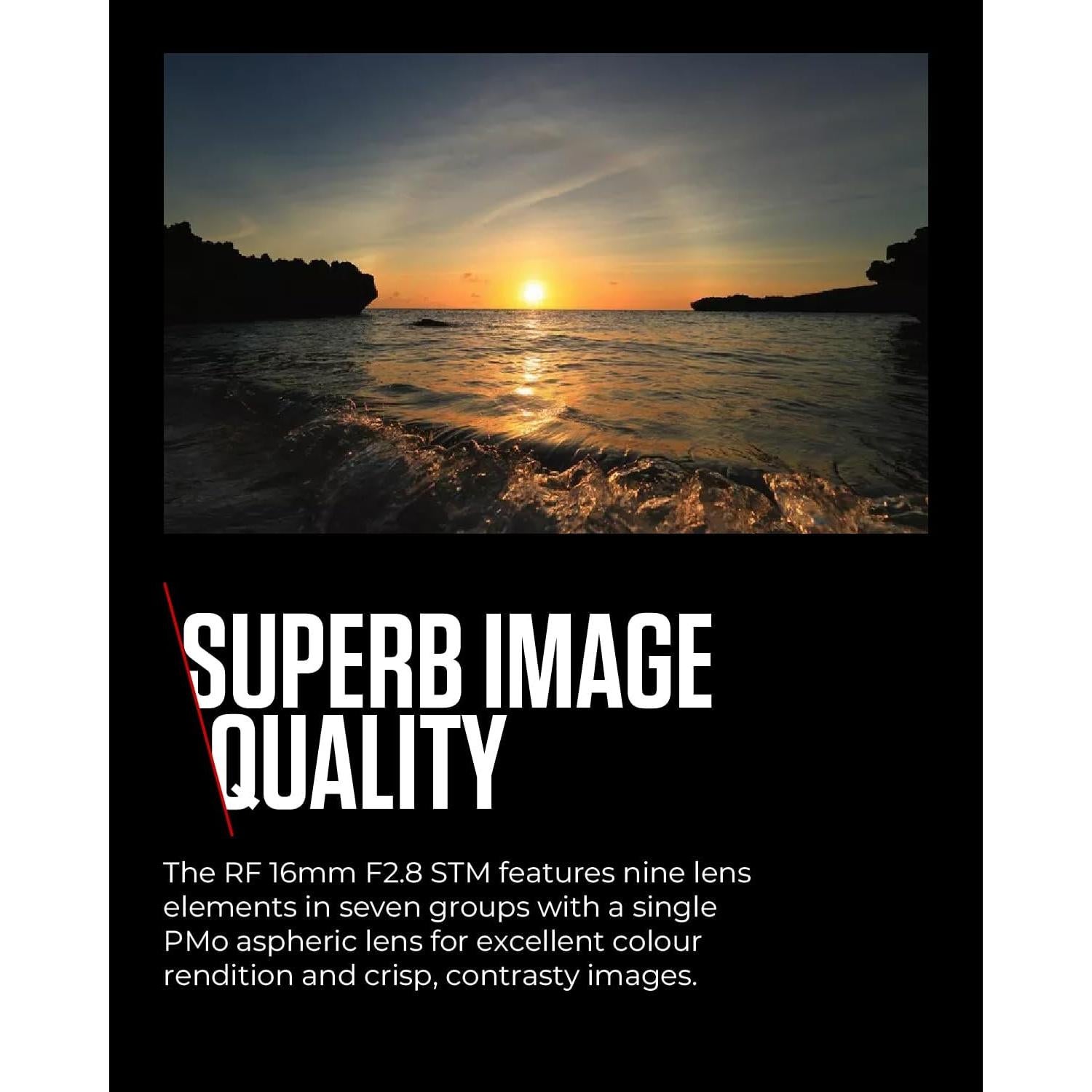 Lente Canon RF 16mm f2.8 STM Ultra Gran Angular