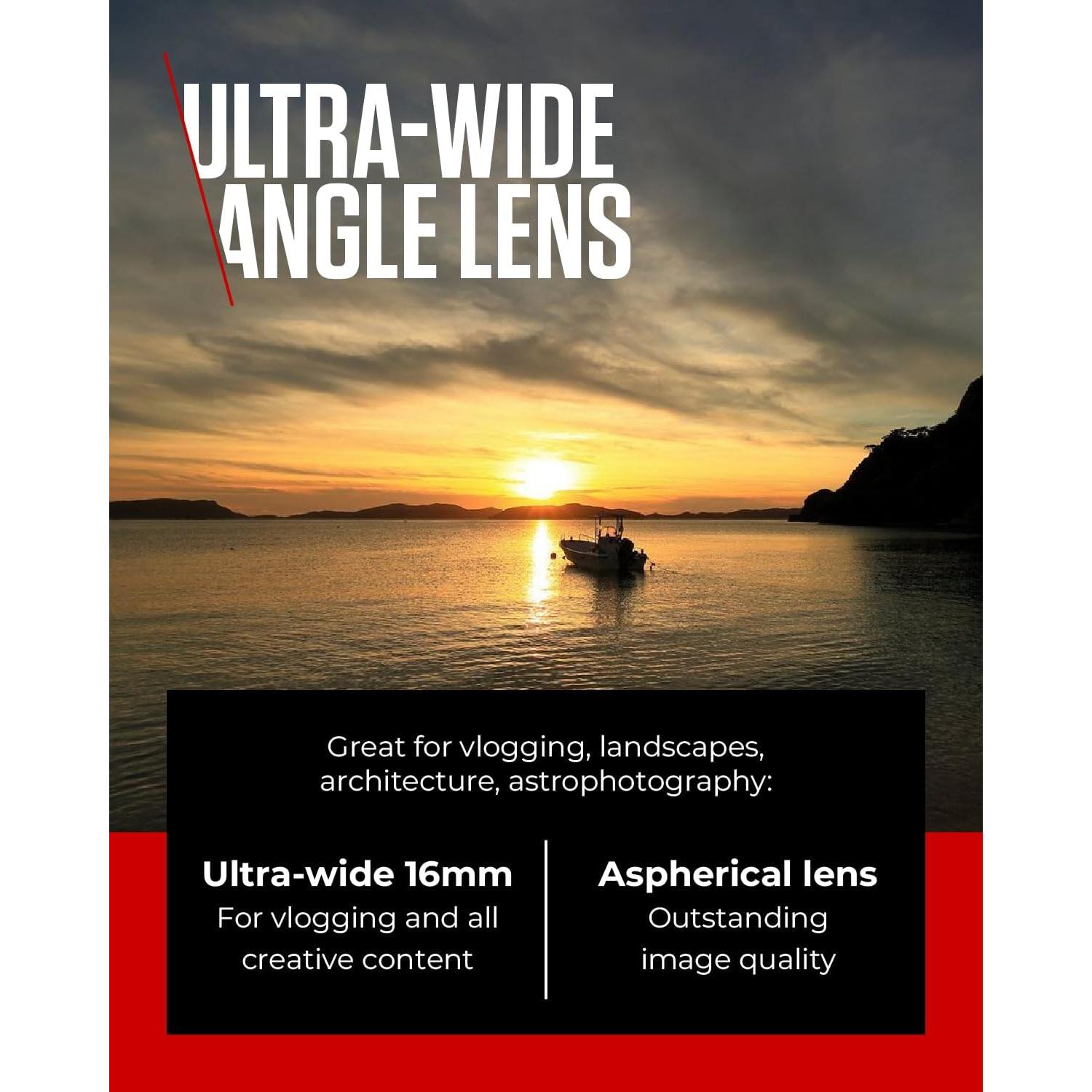 Lente Canon RF 16mm f2.8 STM Ultra Gran Angular