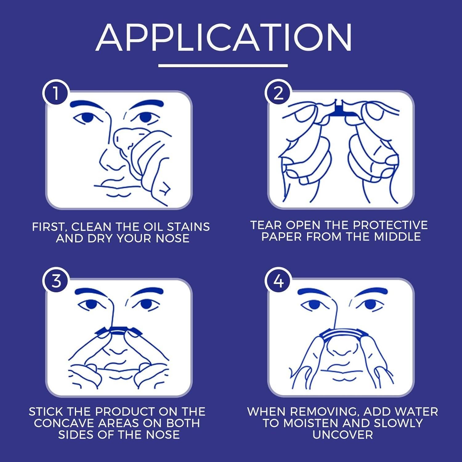 Tiras Nasales Transparentes DEBAISHI 30 Piezas 15.5x9.5cm