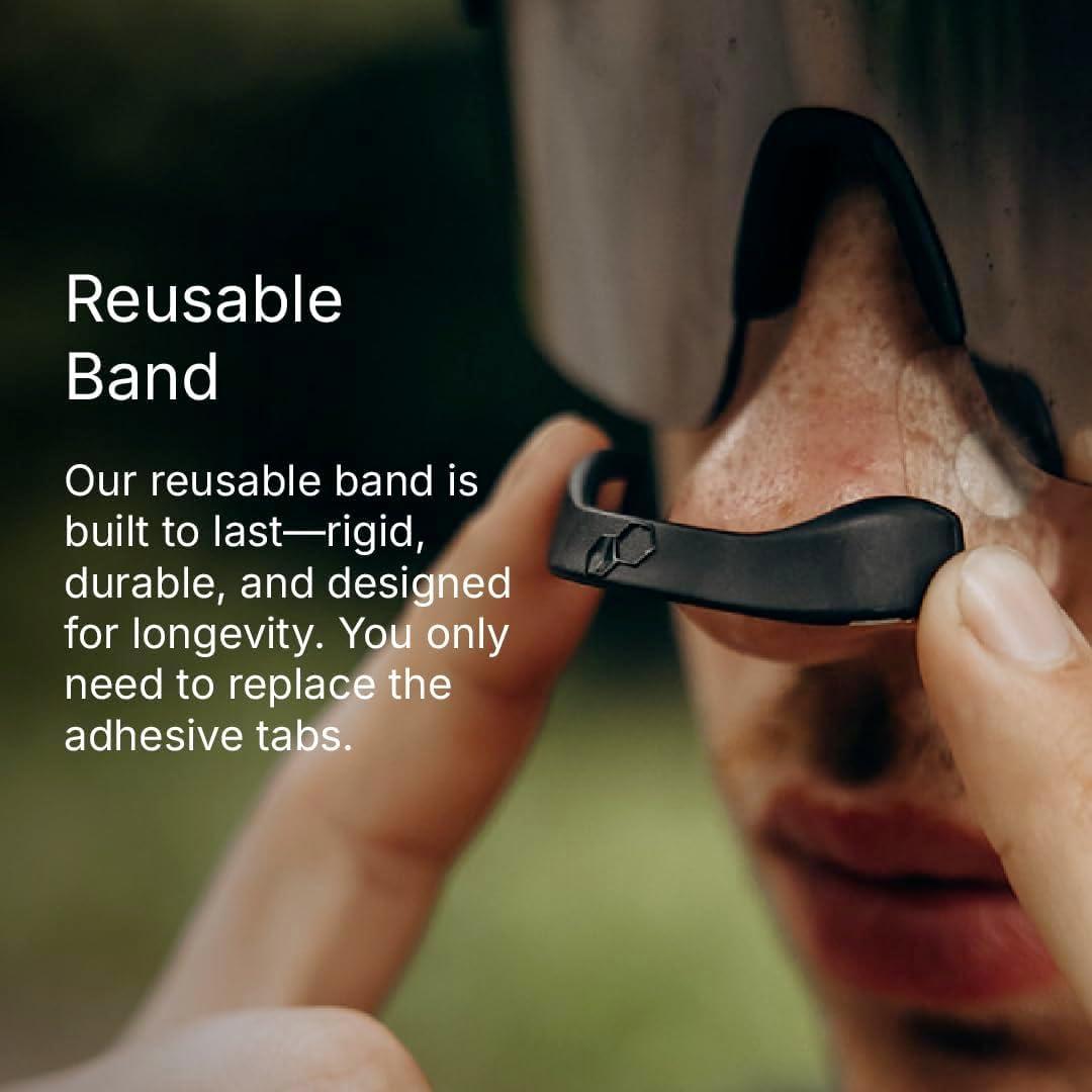 Kit de Tiras Nasales Intake - 15 Piezas, Negro, Alivio Ronquidos