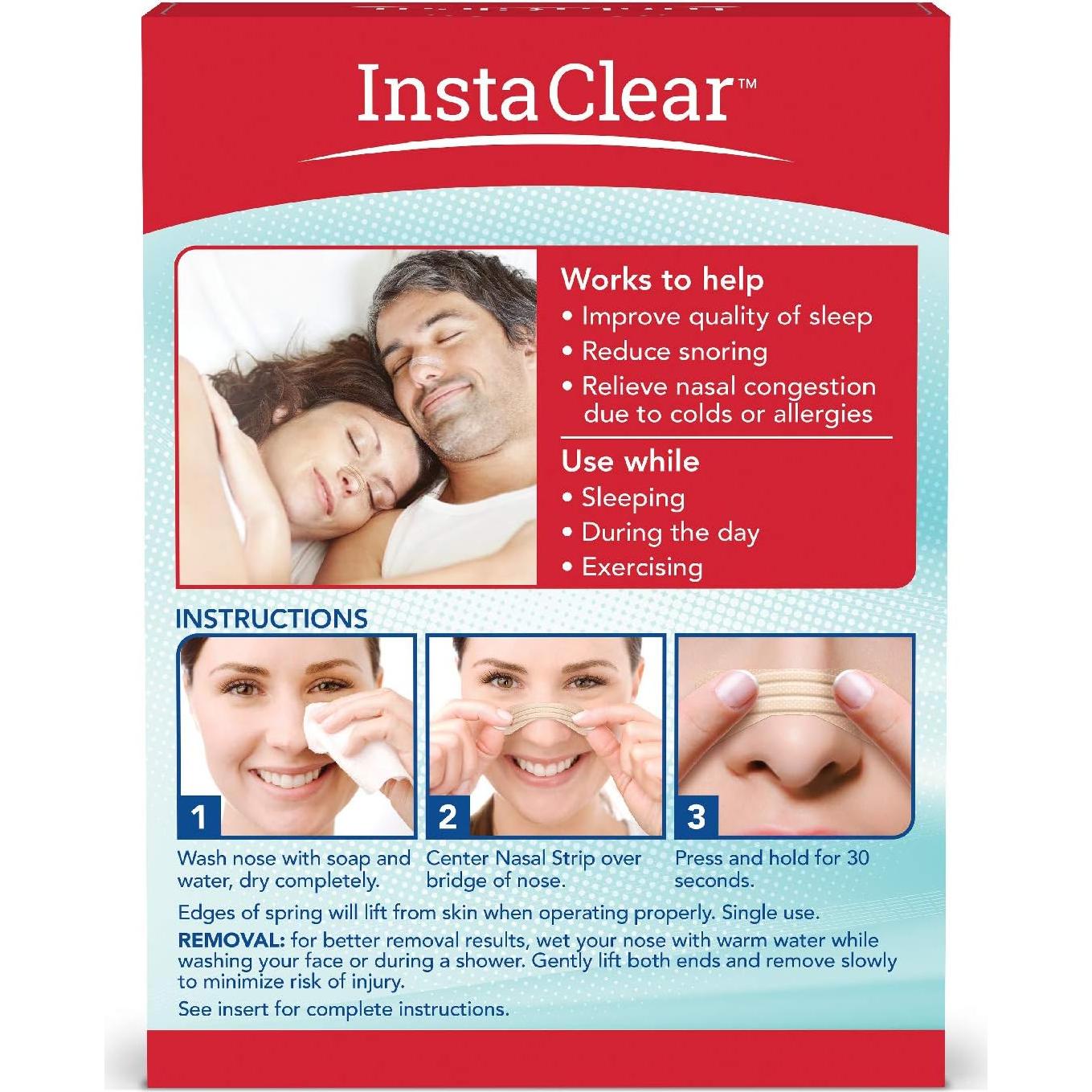 Tiras Nasales Fuerza Extra Instaclear 50 ct Beige