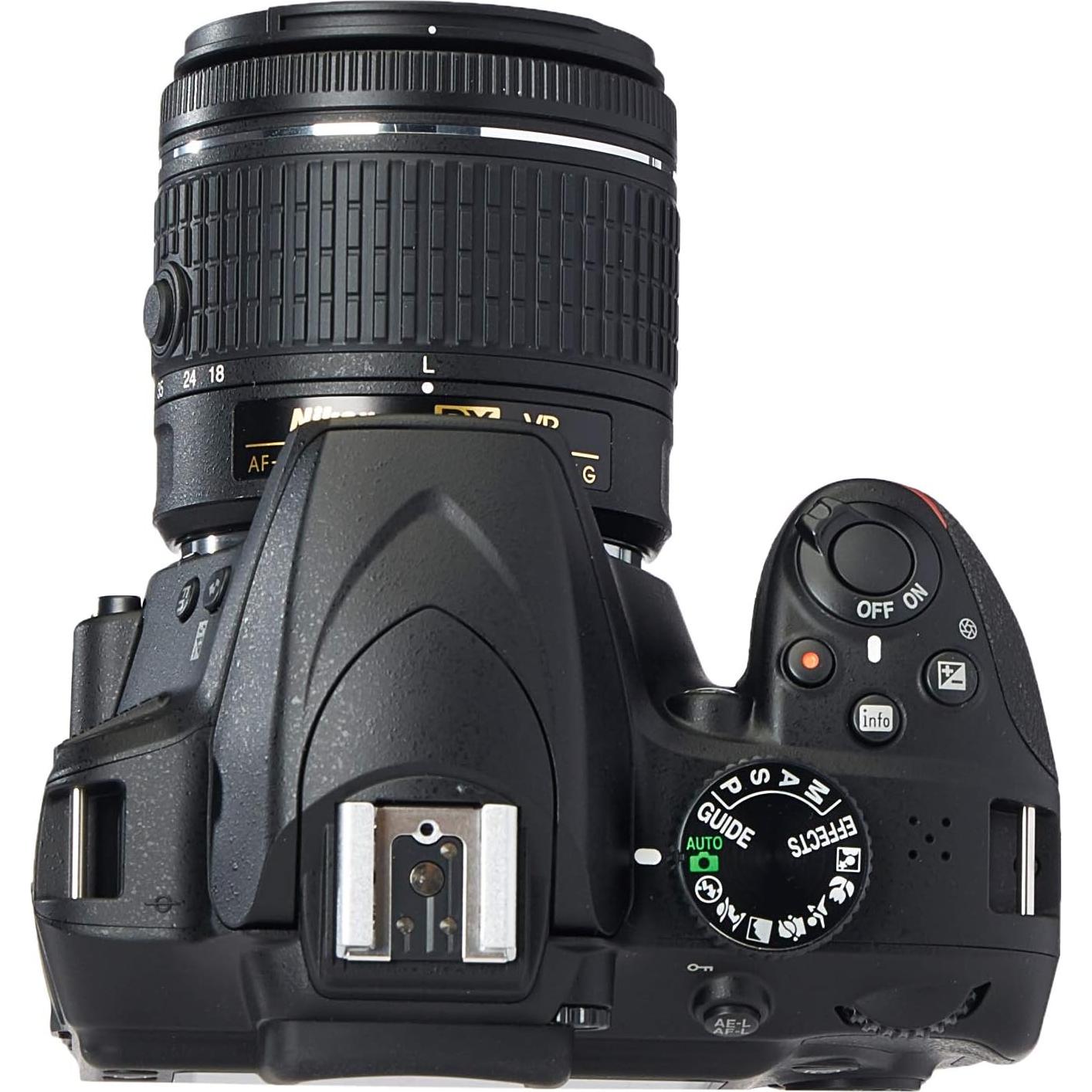 Cámara DSLR Nikon D3400 24.2MP con Lente 18-55mm VR Negro