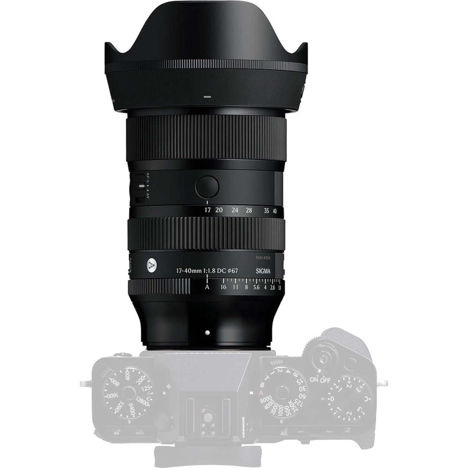 Lente Sigma 17-40mm f/1.8 DC Art para FUJIFILM X