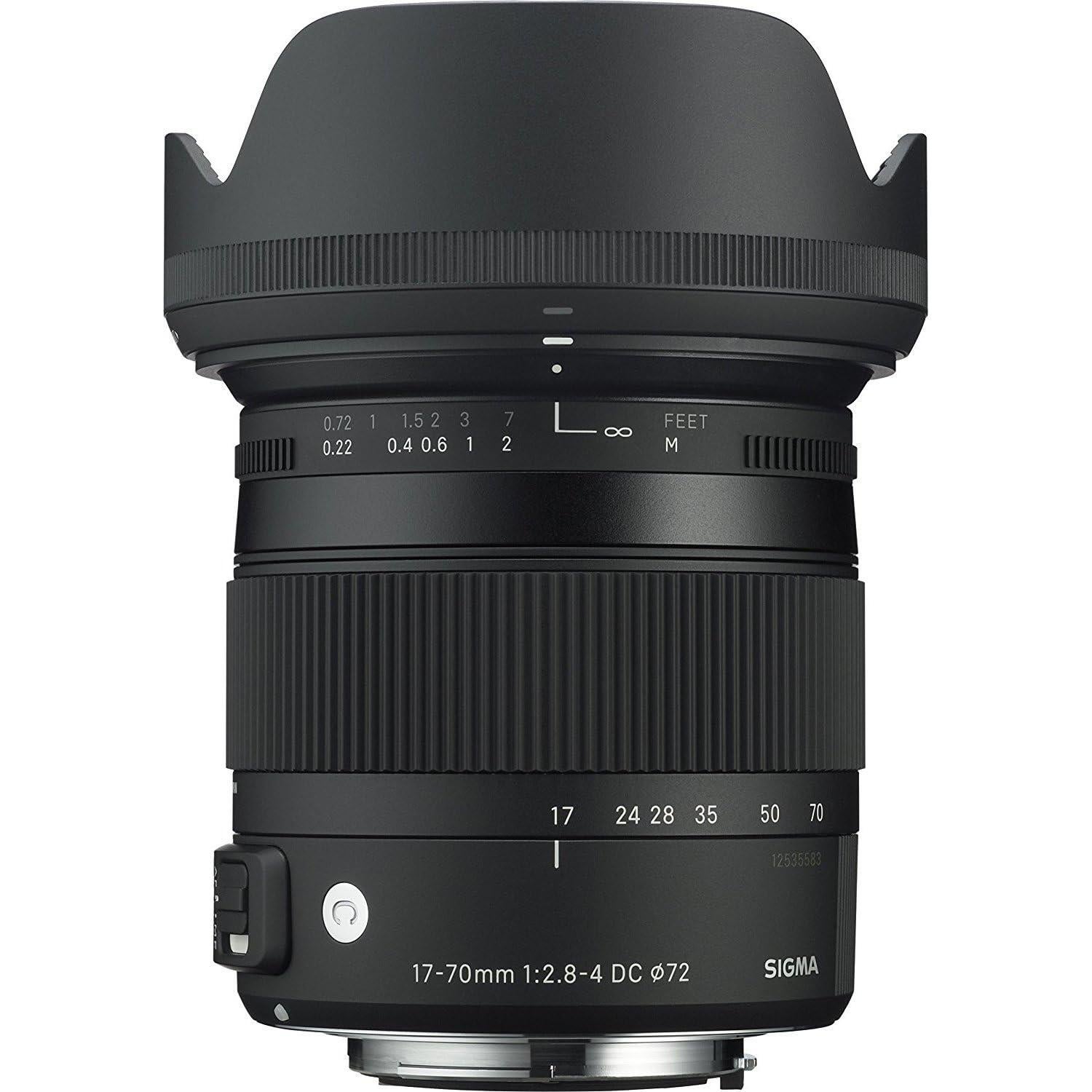 Lente Sigma 17-70mm F2.8-4 DC Macro OS HSM para Canon Renovado