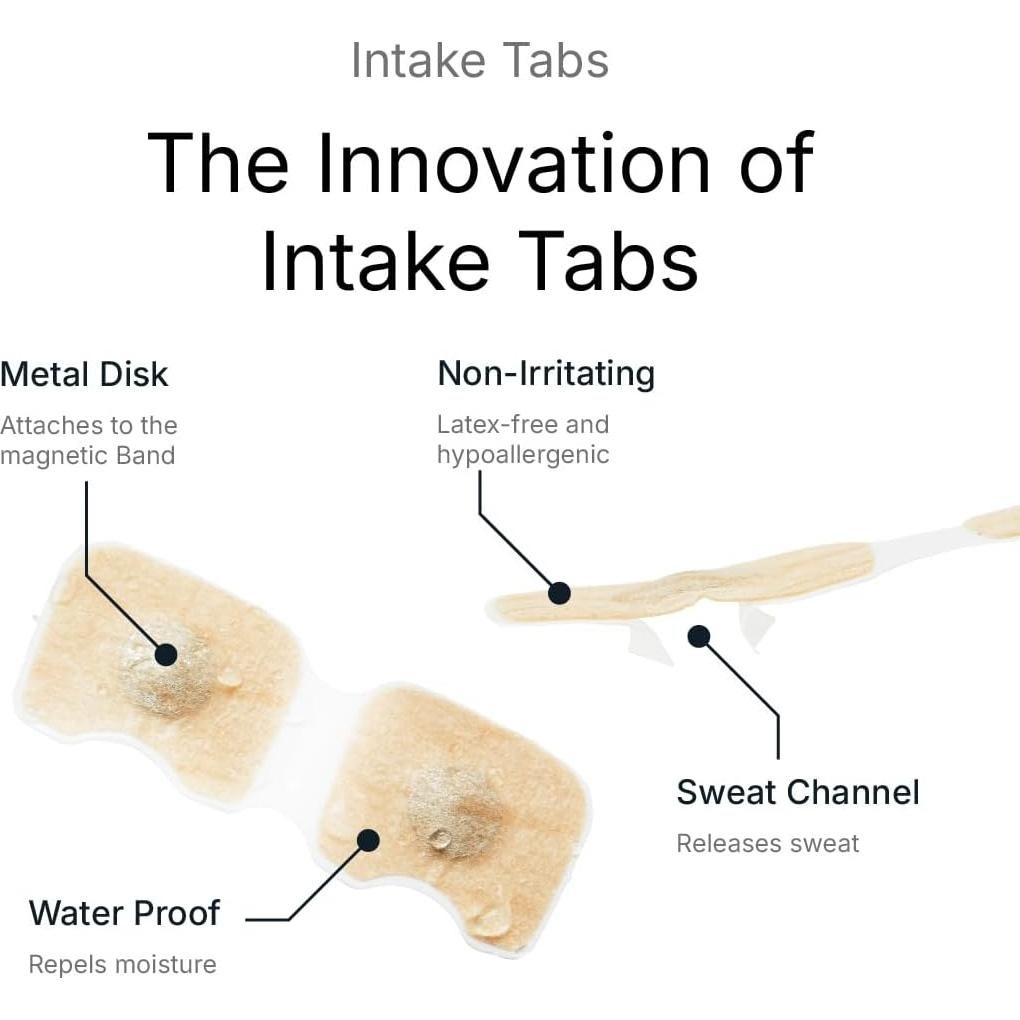 Tiras Nasales Magnéticas Intake - 60 Contenido - Anti Ronquidos