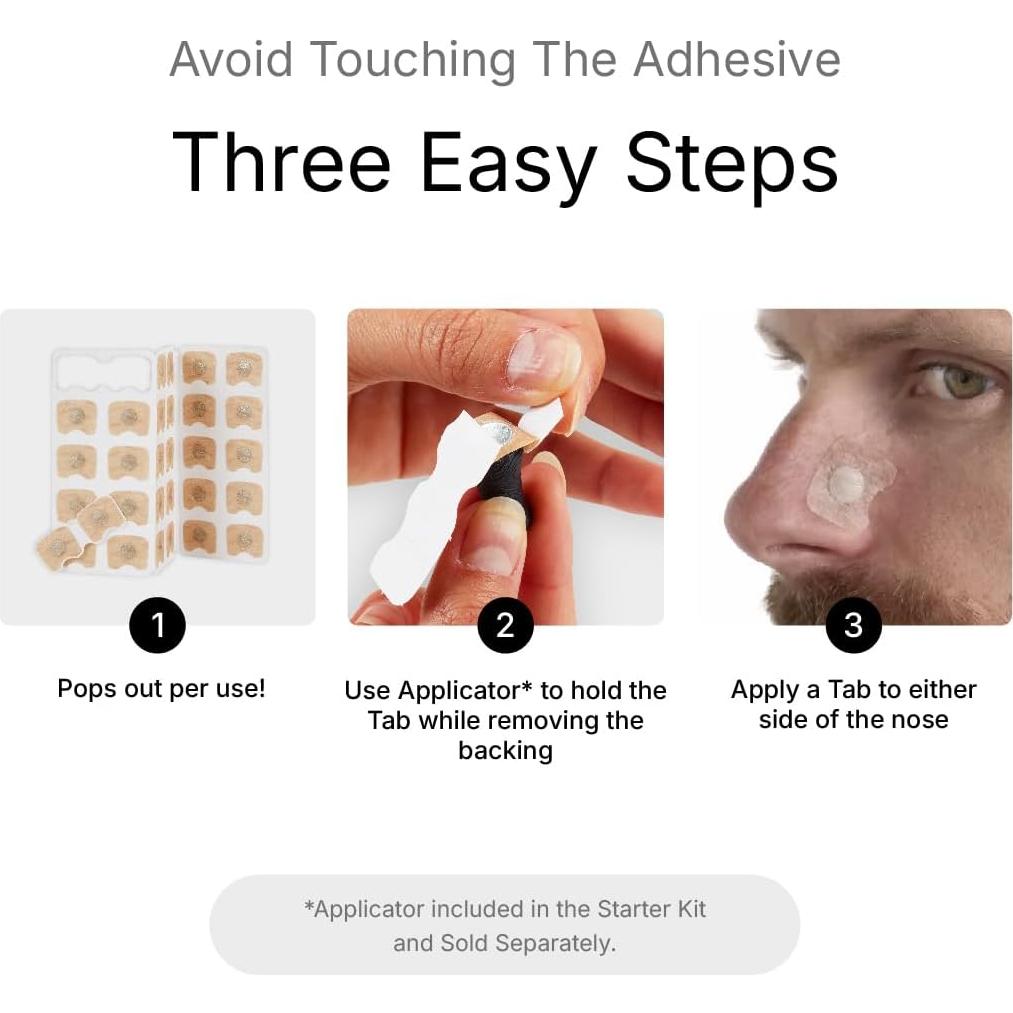 Tiras Nasales Magnéticas Intake - 60 Contenido - Anti Ronquidos