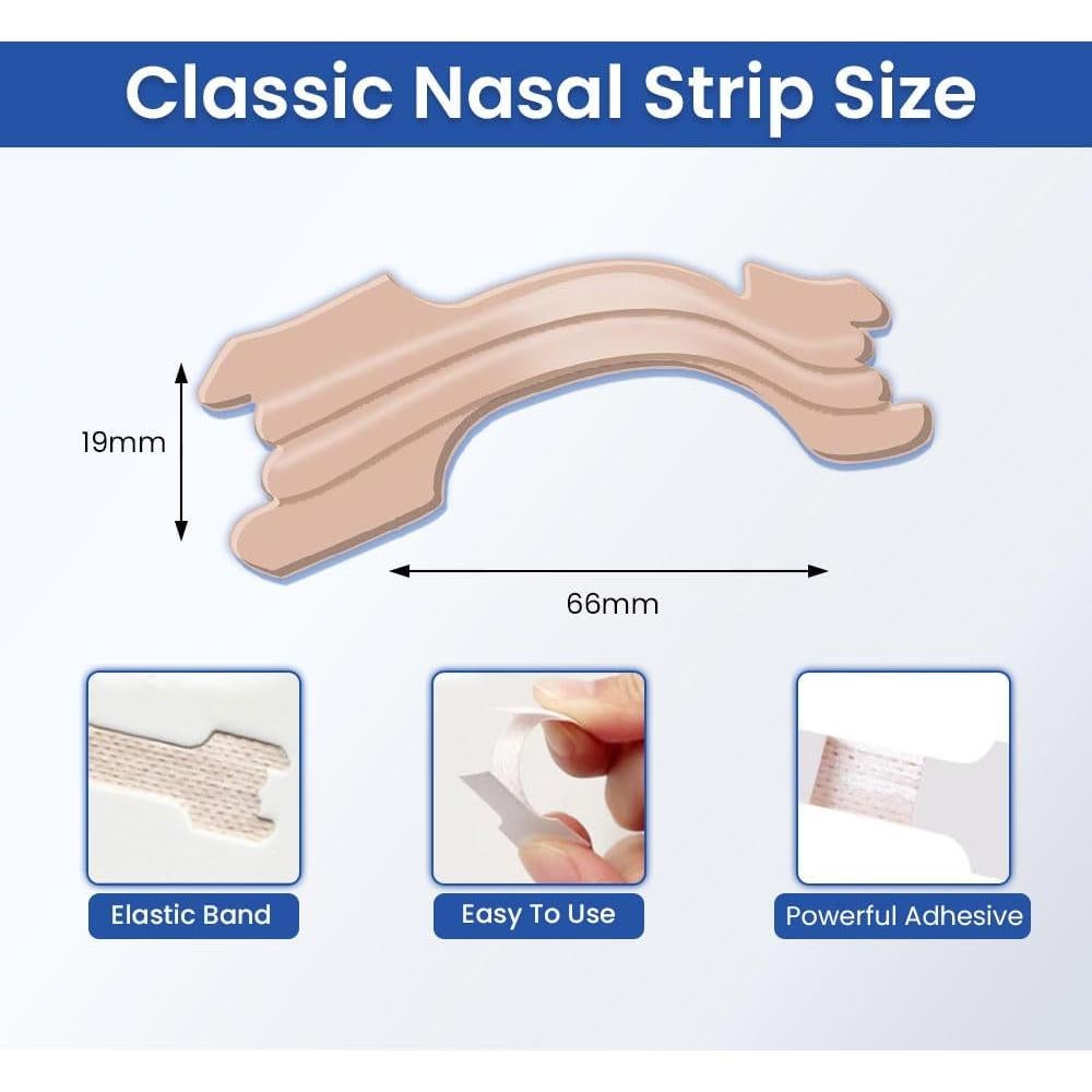 Tiras Nasales Antironquidos Massner Grande 100 Piezas