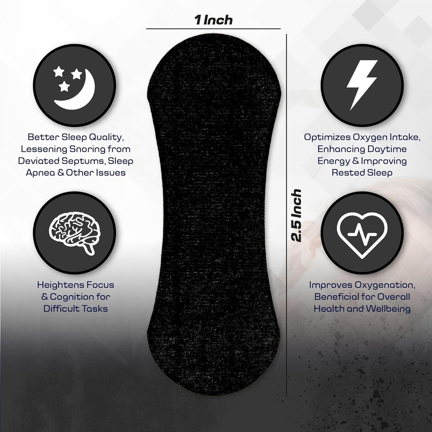 Tiras Nasales BLAZE 60 Ct Alivio Ronquidos Fuerza Extra