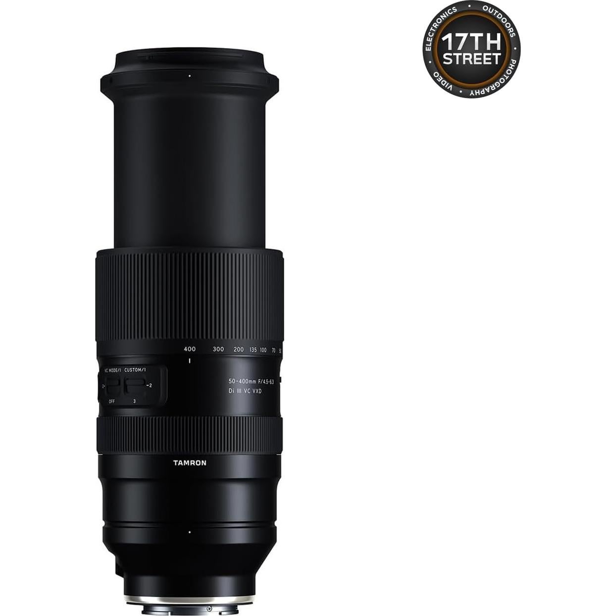 Lente Tamron 50-400mm f/4.5-6.3 Di III VC VXD para Sony E