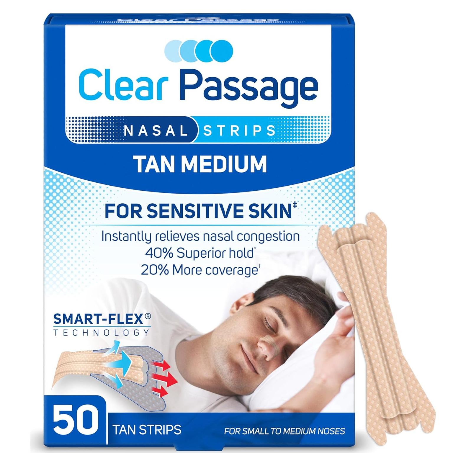 Tiras Nasales ASO Pequeñas 50 Unidades Alivio Congestión