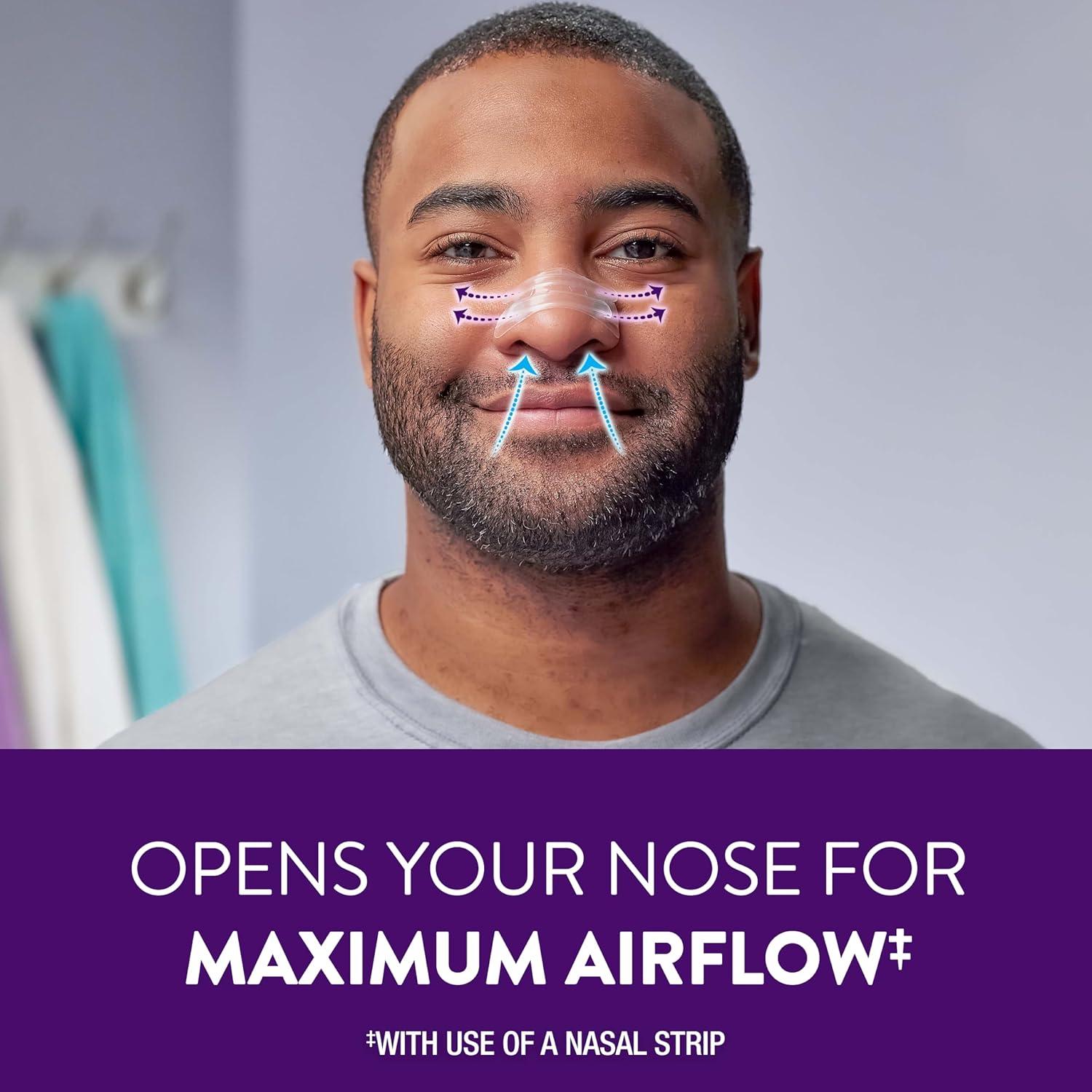 Tiras Nasales ZzzQuil Sleep, Alivio Congestión Nasal, 52 Unidades