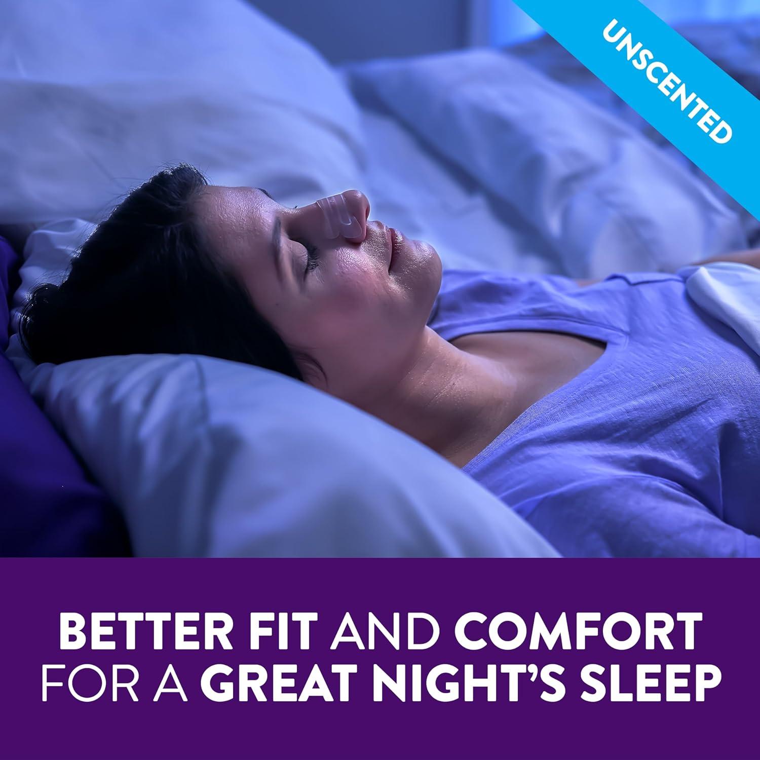 Tiras Nasales ZzzQuil Sleep, Alivio Congestión Nasal, 52 Unidades