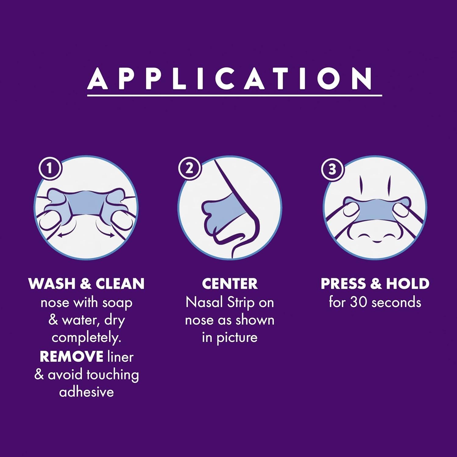 Tiras Nasales ZzzQuil Sleep, Alivio Congestión Nasal, 52 Unidades