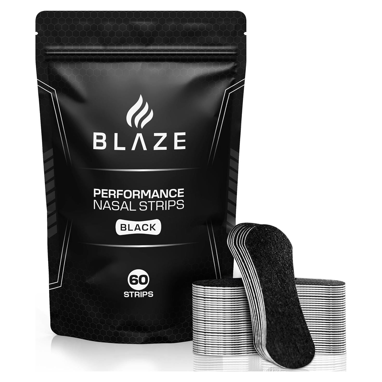 Tiras Nasales BLAZE 60 Piezas Ajuste Universal Negro