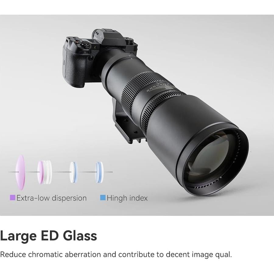 Lente Telefoto TTArtisan 500mm F6.3 para Nikon Z