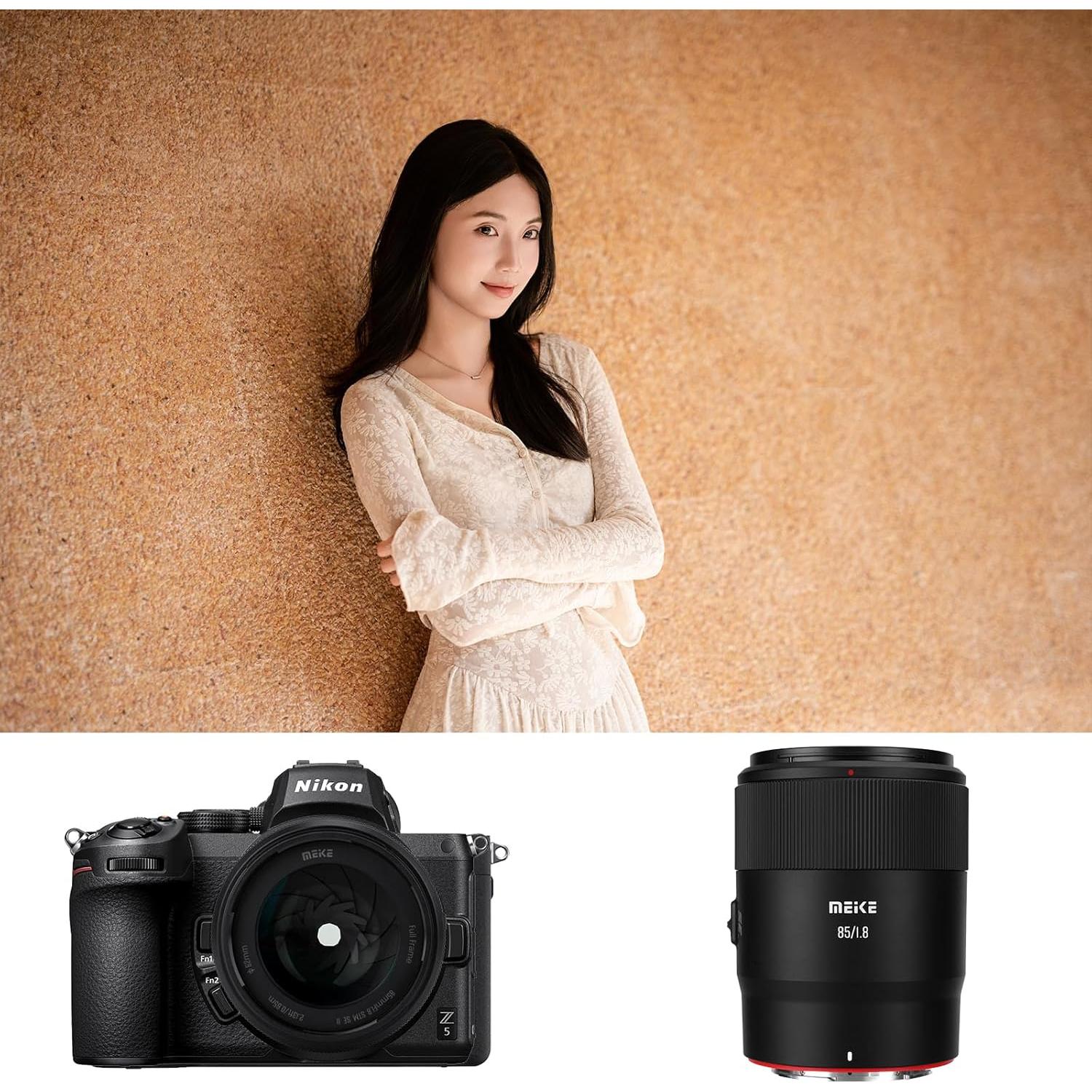 Lente Meike 85mm F1.8 SE II para Nikon Z - Auto Enfoque 8K