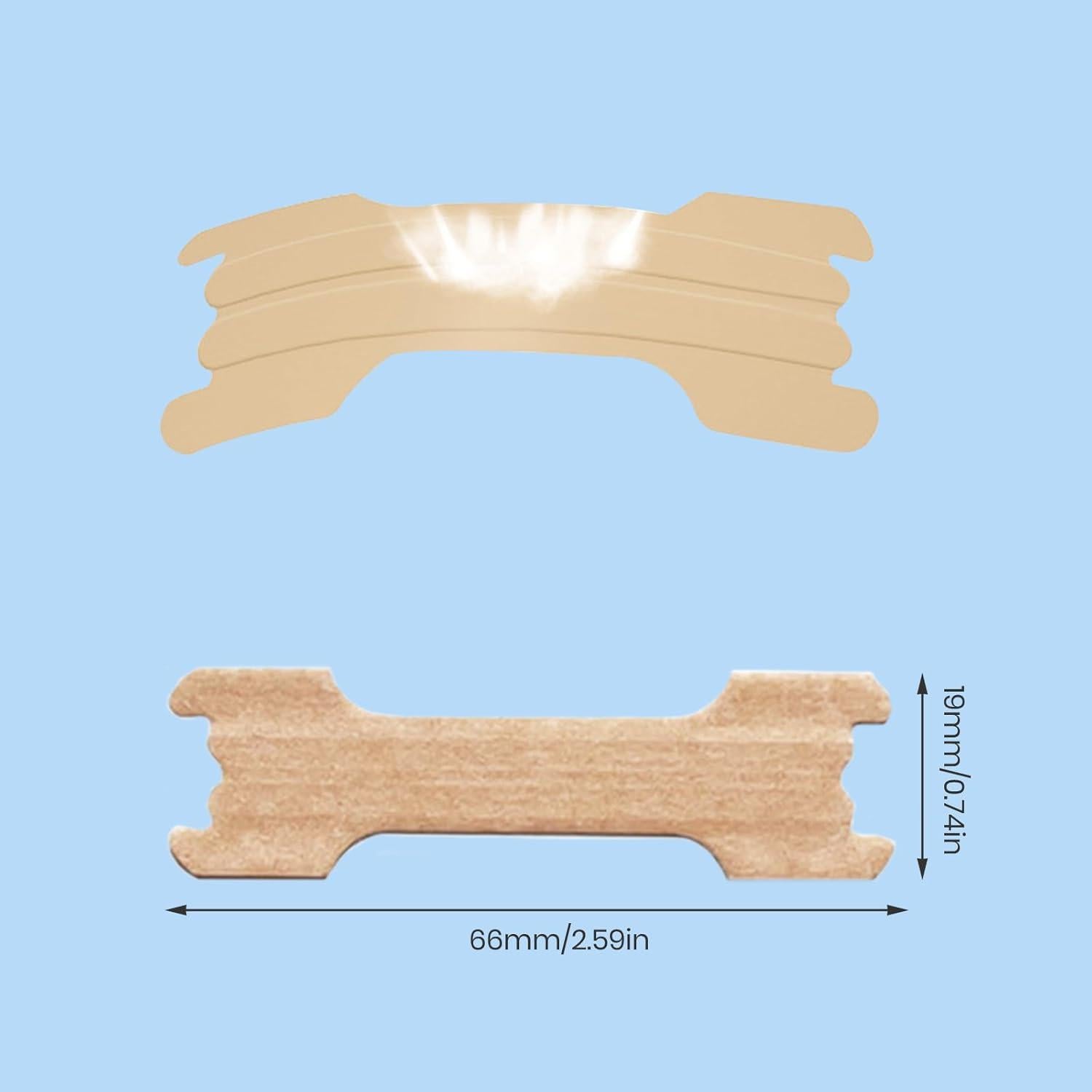 Tiras Nasales MQUPIN 150 Unidades Alivio Congestión 6.6x1.9cm