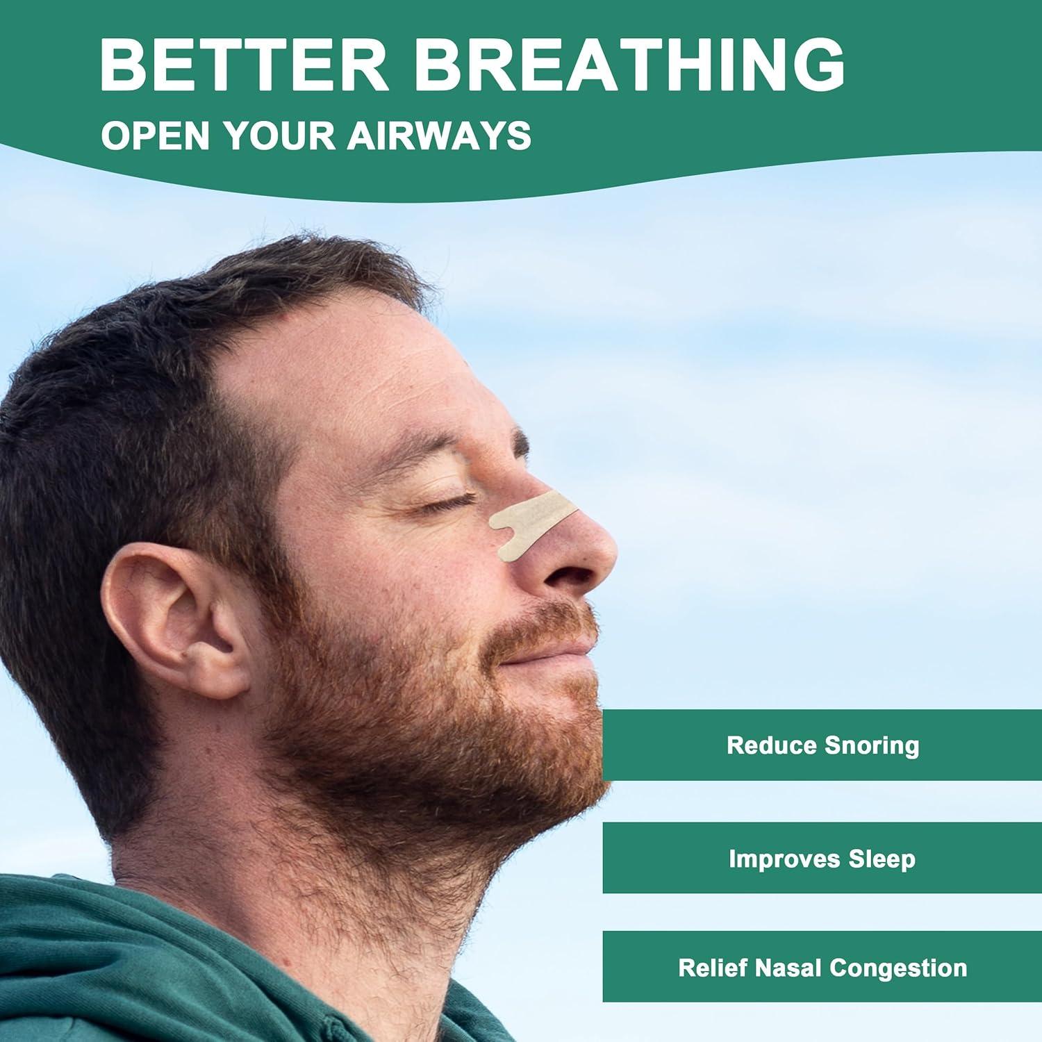 Tiras Nasales UPMOSTEK 120 Unidades Alivio Ronquidos