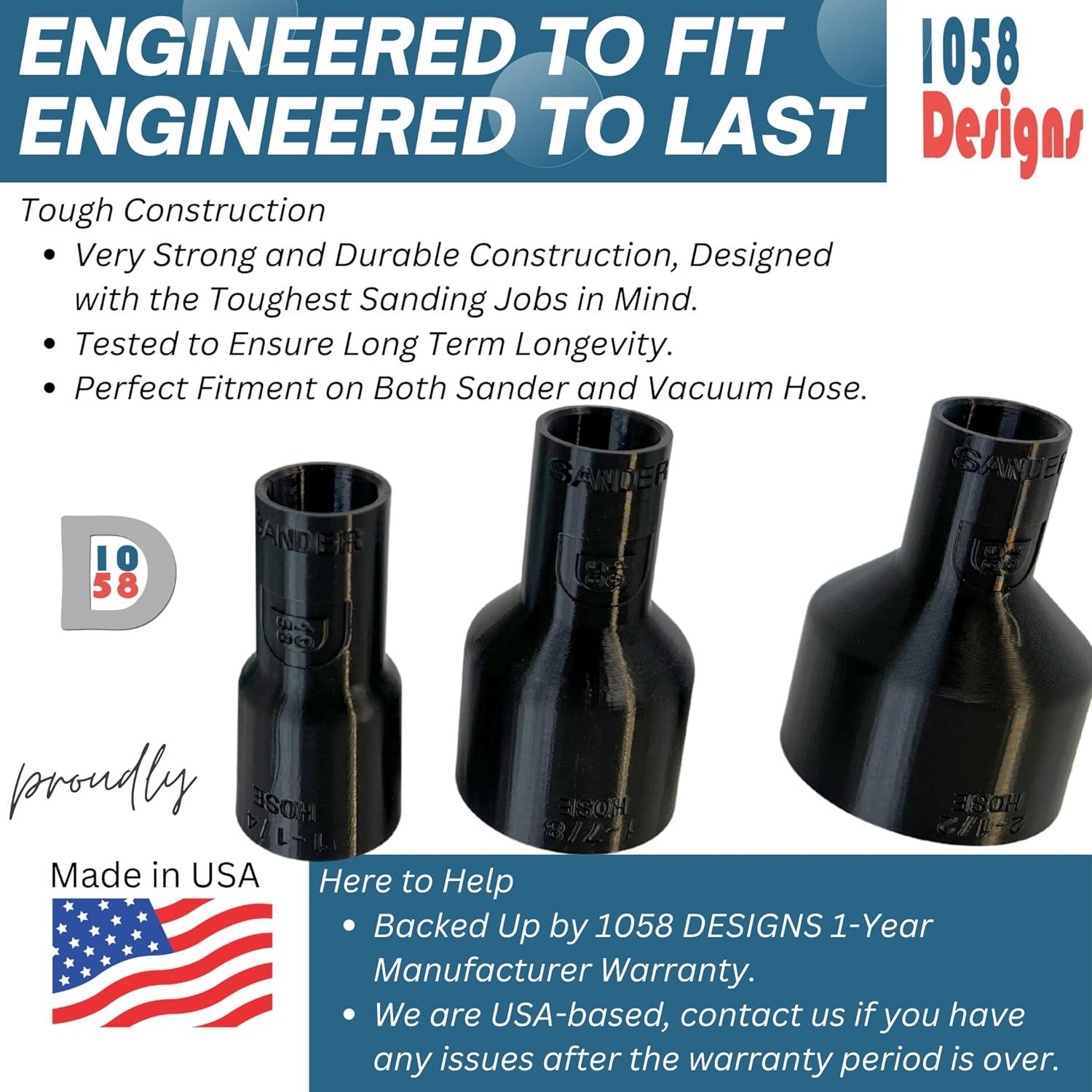 Adaptador de Vacío 1058 Diseños para Lijadoras Makita 1-1/4"