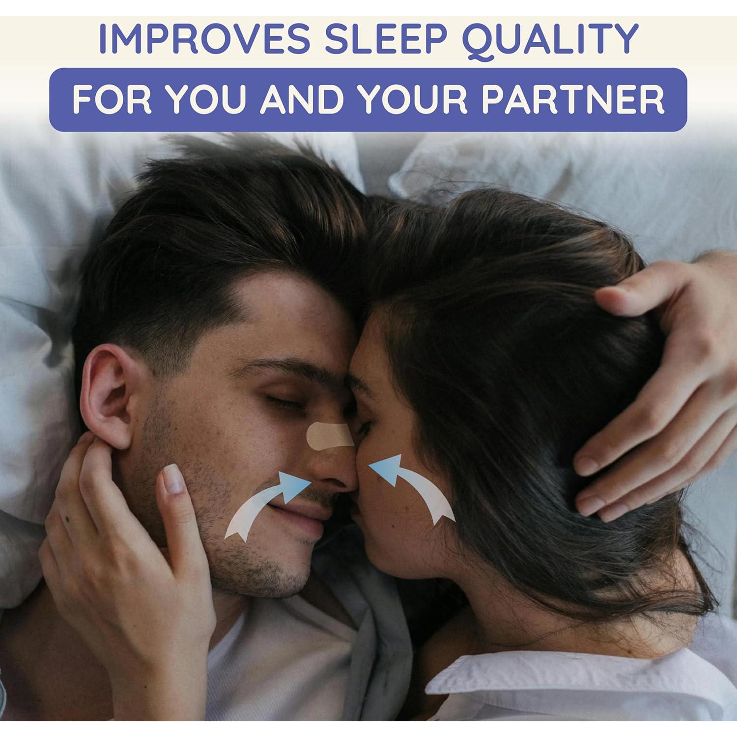 Tiras Nasales Naptuno 40 Unidades para Ronquidos y Congestión