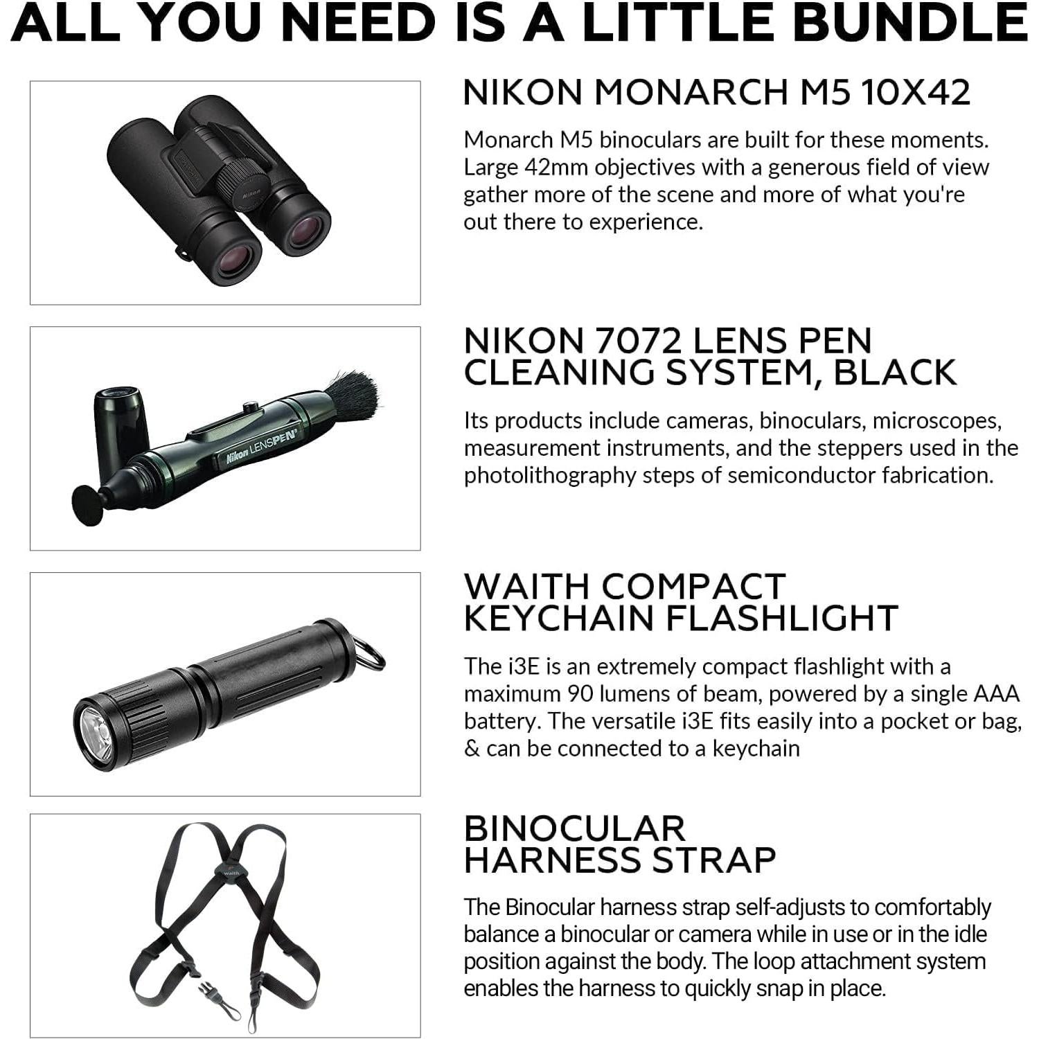 Prismáticos Nikon Monarch M5 10x42 A prueba de Agua